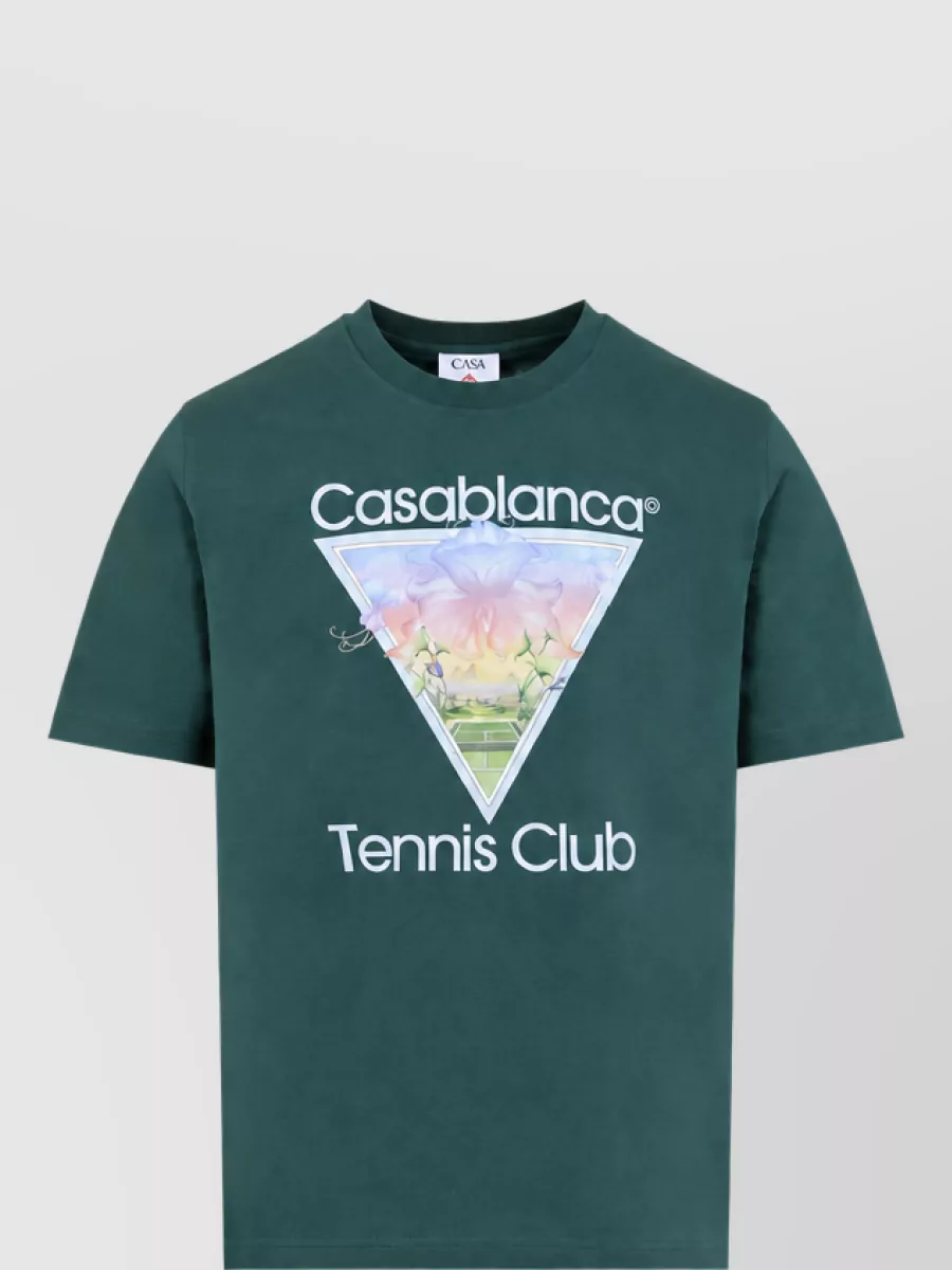 Casablanca printed cotton t-shirt