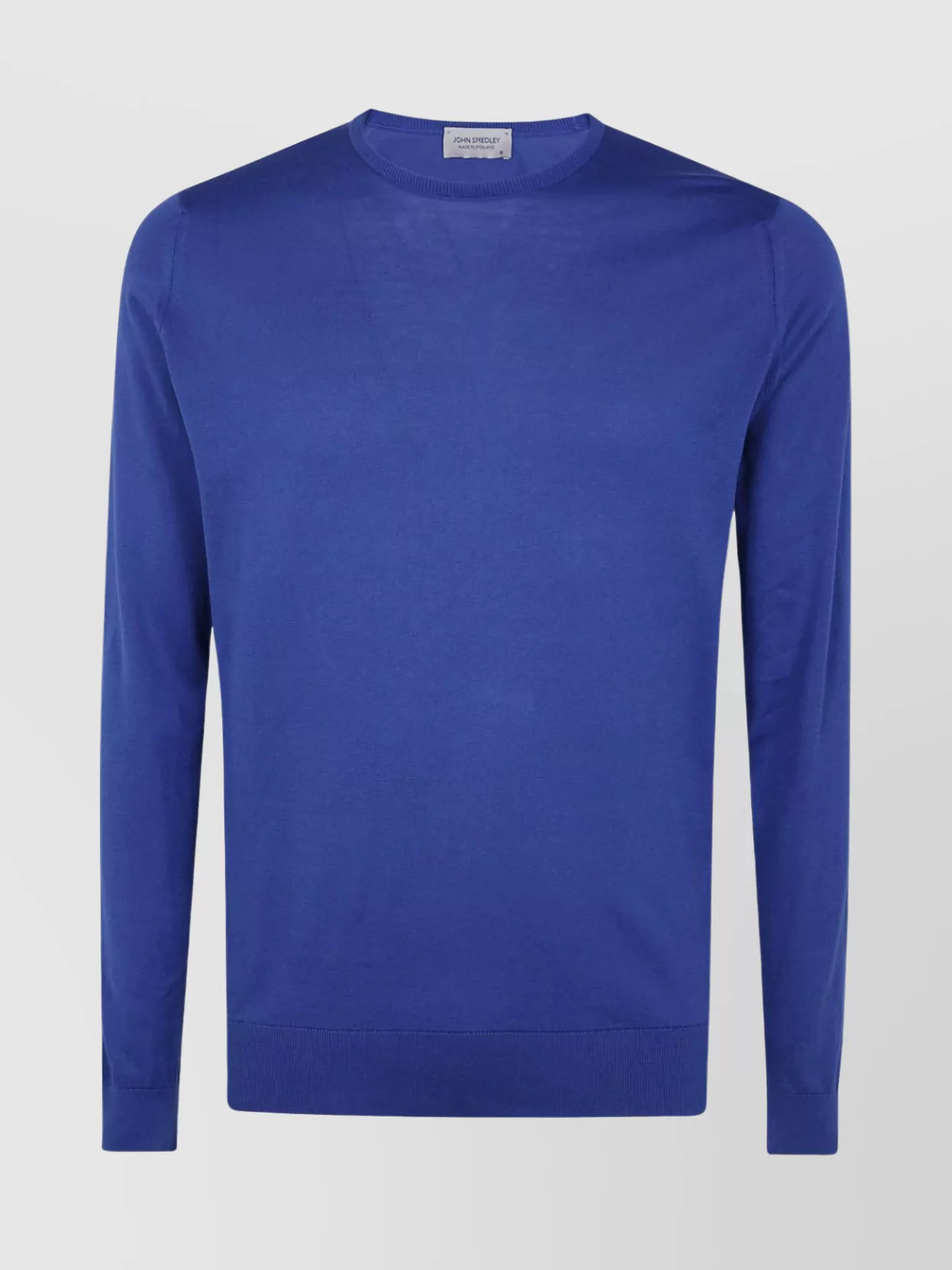 John Smedley Hatfield Long Sleeves Crewneck Pullover In Blue