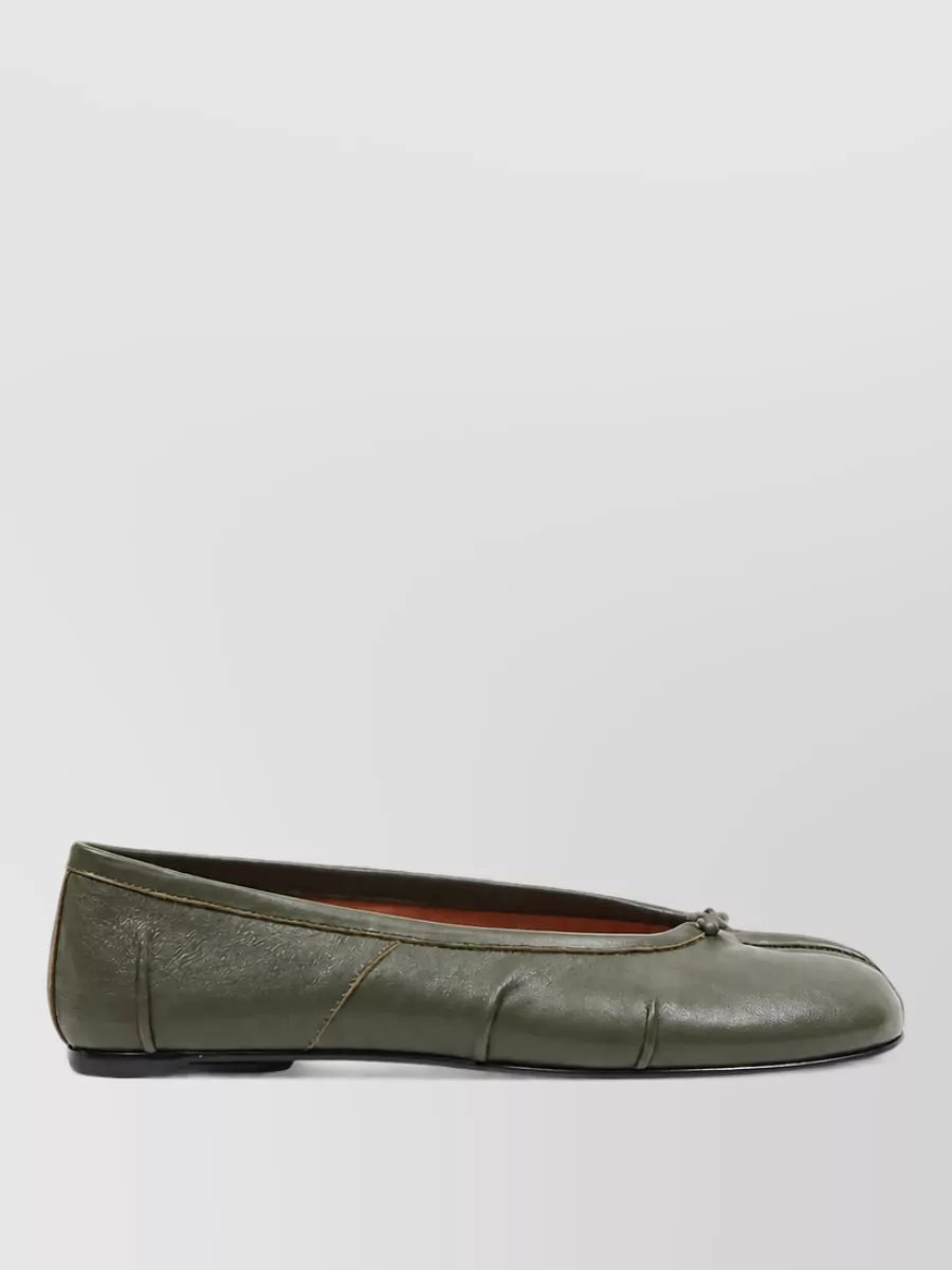 Maison Margiela Leather Ballerina Flats