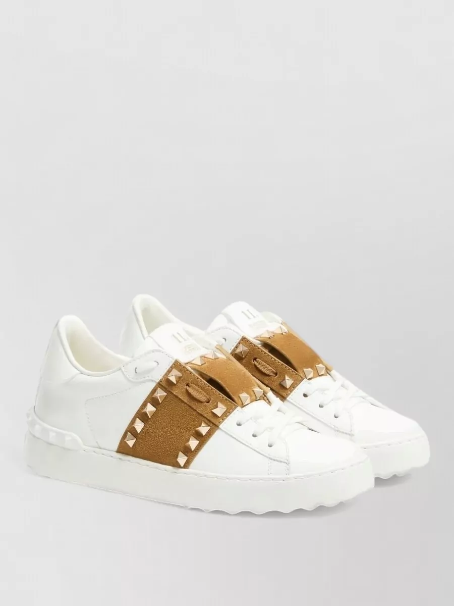 Valentino Garavani leather rockstud low-top sneakers