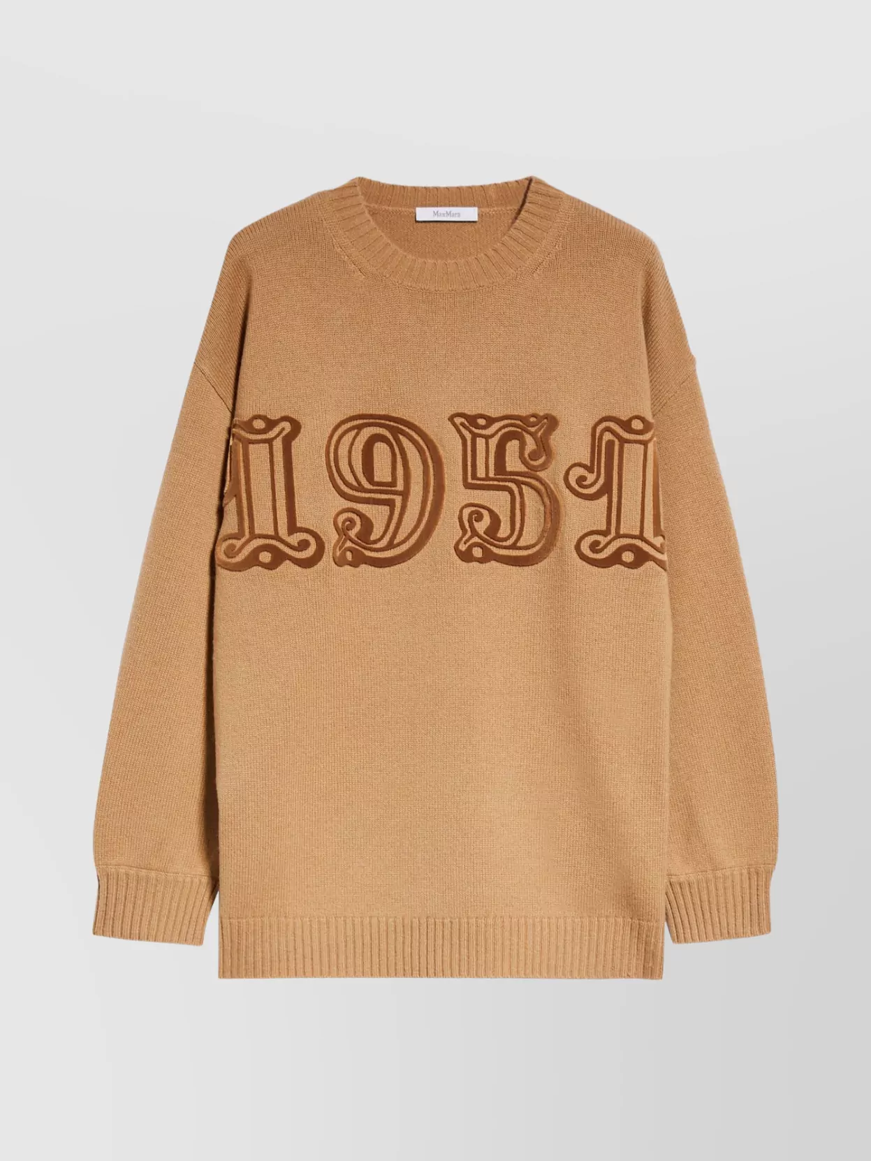 Max Mara Wool-and-cashmere-blend Sweater In Brown