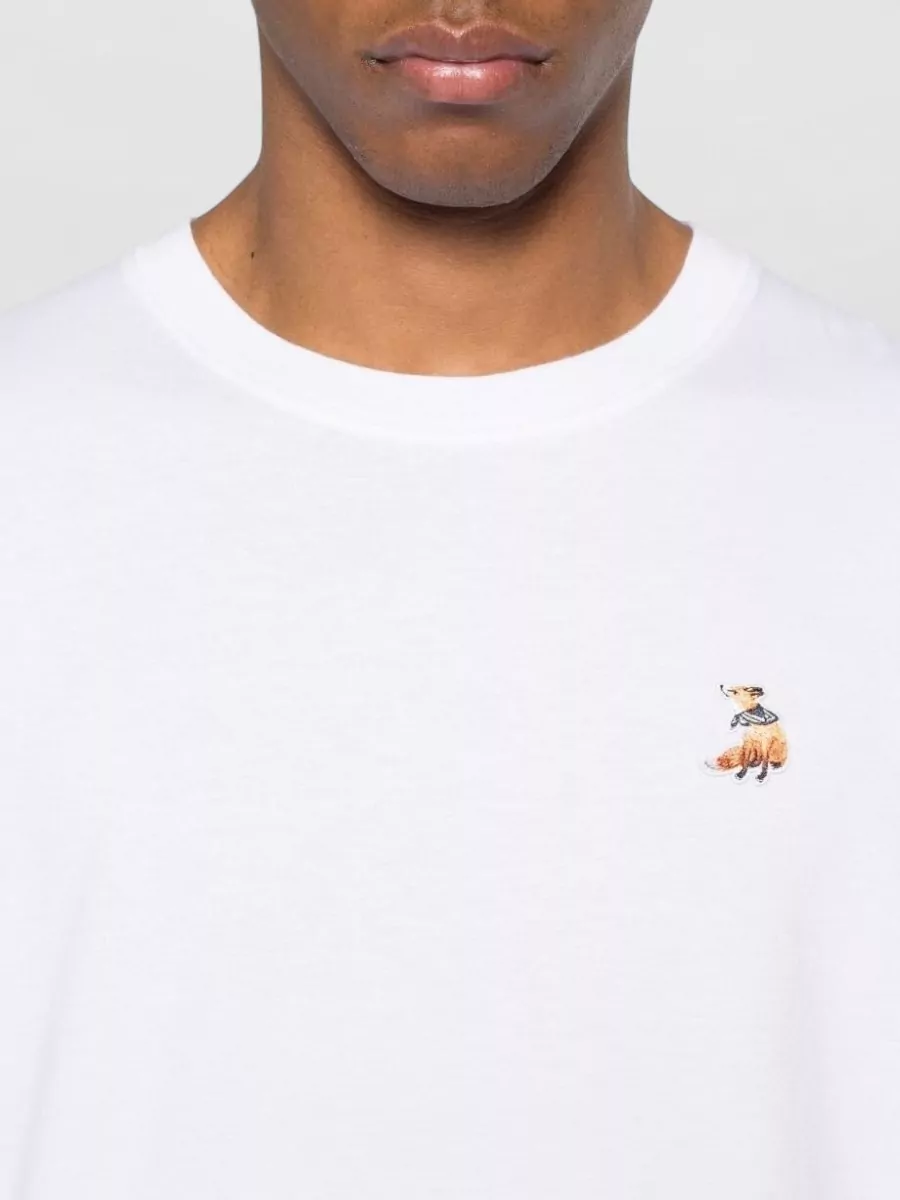Maison Kitsuné Fox Dream Embroidered Organic Cotton T-Shirt