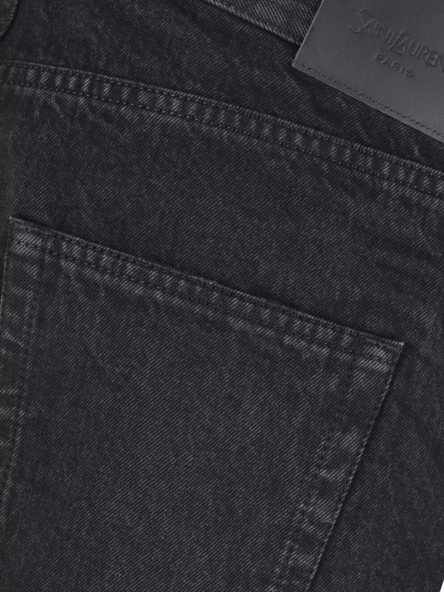 Saint Laurent Denim Slim-Fit Straight-Leg Jeans