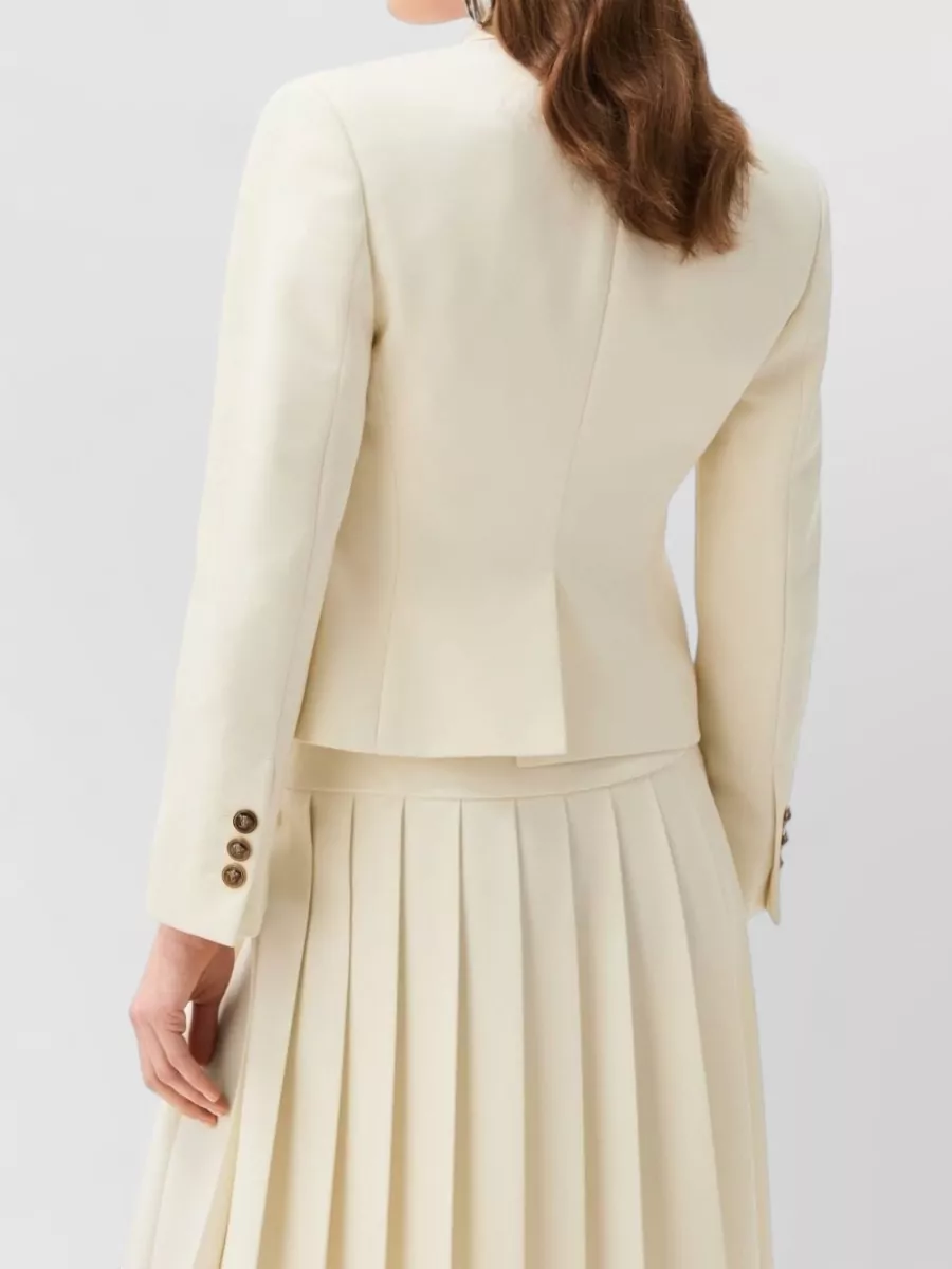 Versace Virgin Wool Slim-Fit Single-Breasted Blazer