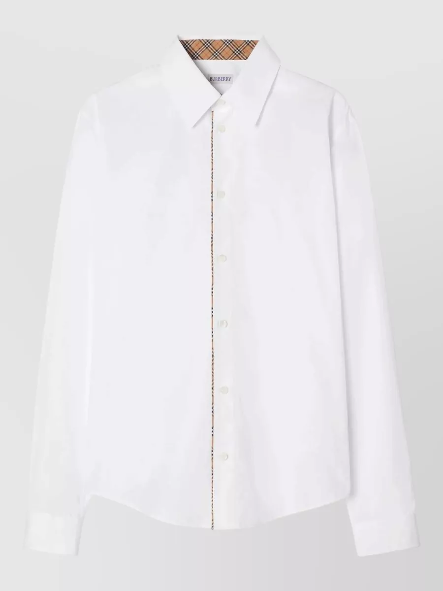 Burberry cotton poplin classic-fit long-sleeve shirt