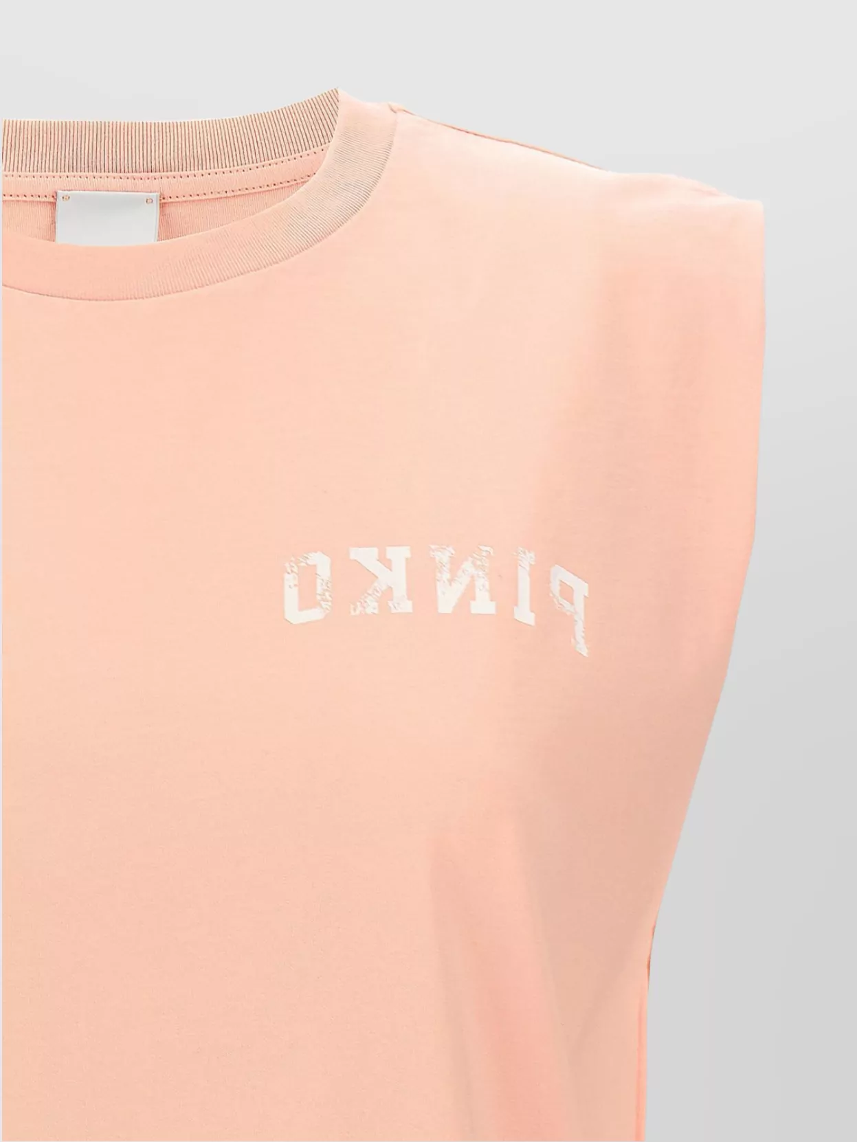 Shop Pinko Crew Neck Sleeveless T-shirt