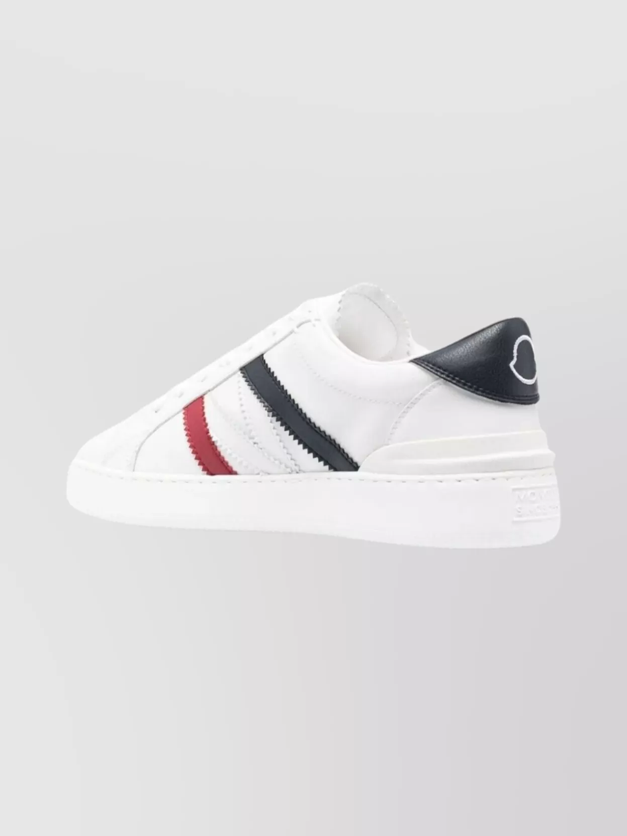 Moncler Low Top Sneakers Contrasting Panels In White
