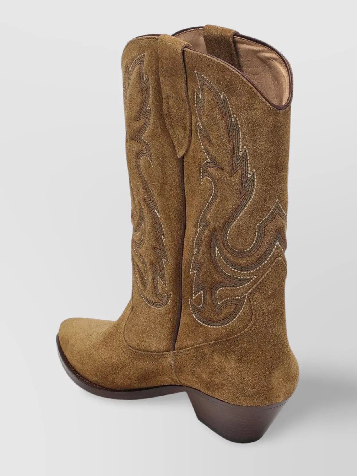 Isabel Marant Embroidered Suede Cowboy Boot