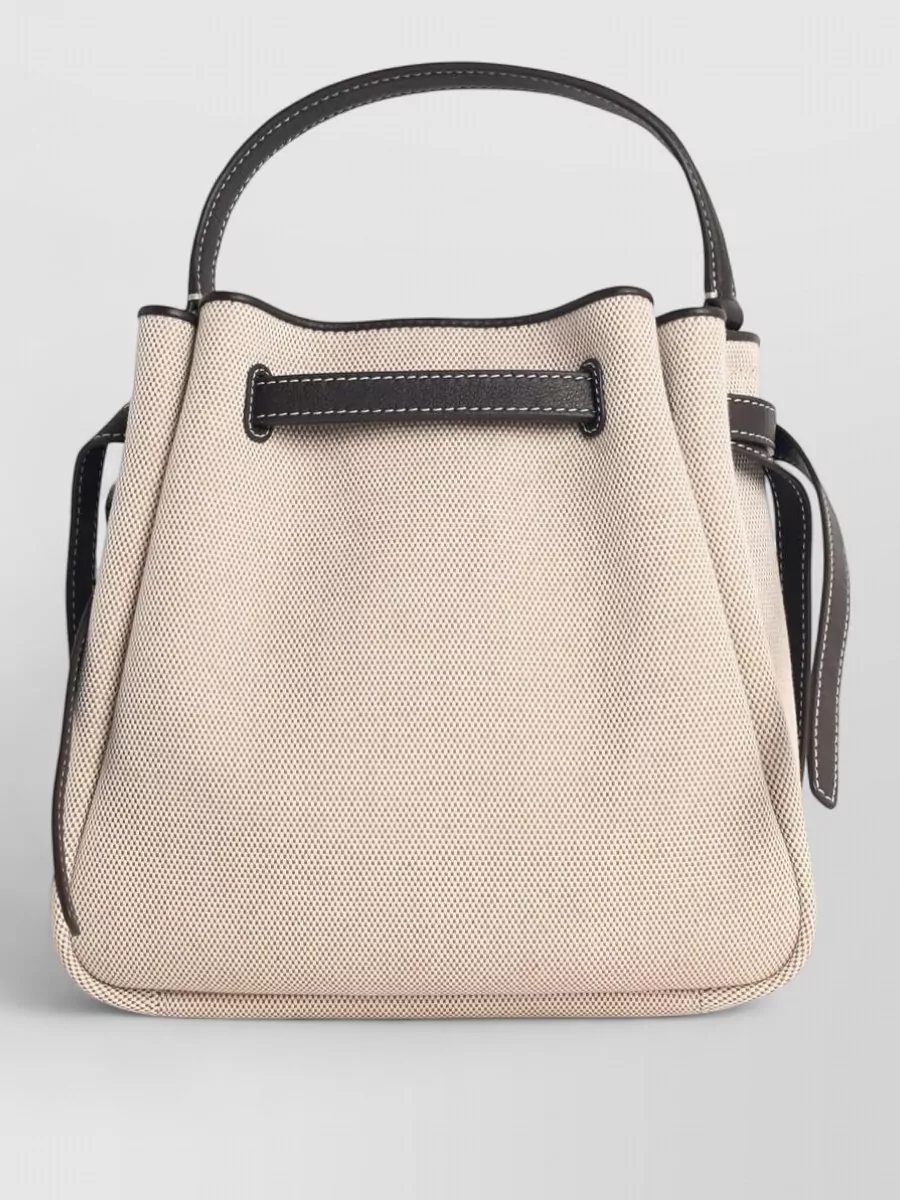 Tory Burch Romy Small Canvas Bucket Bag