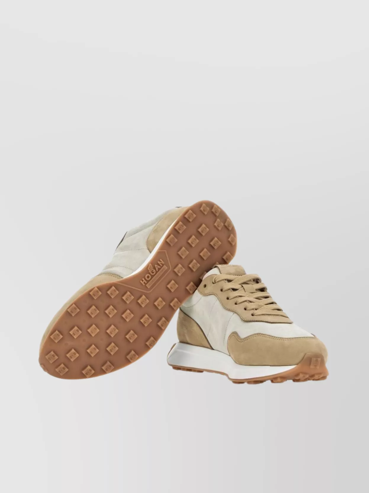 Hogan Leather Sneakers Contrast Panels