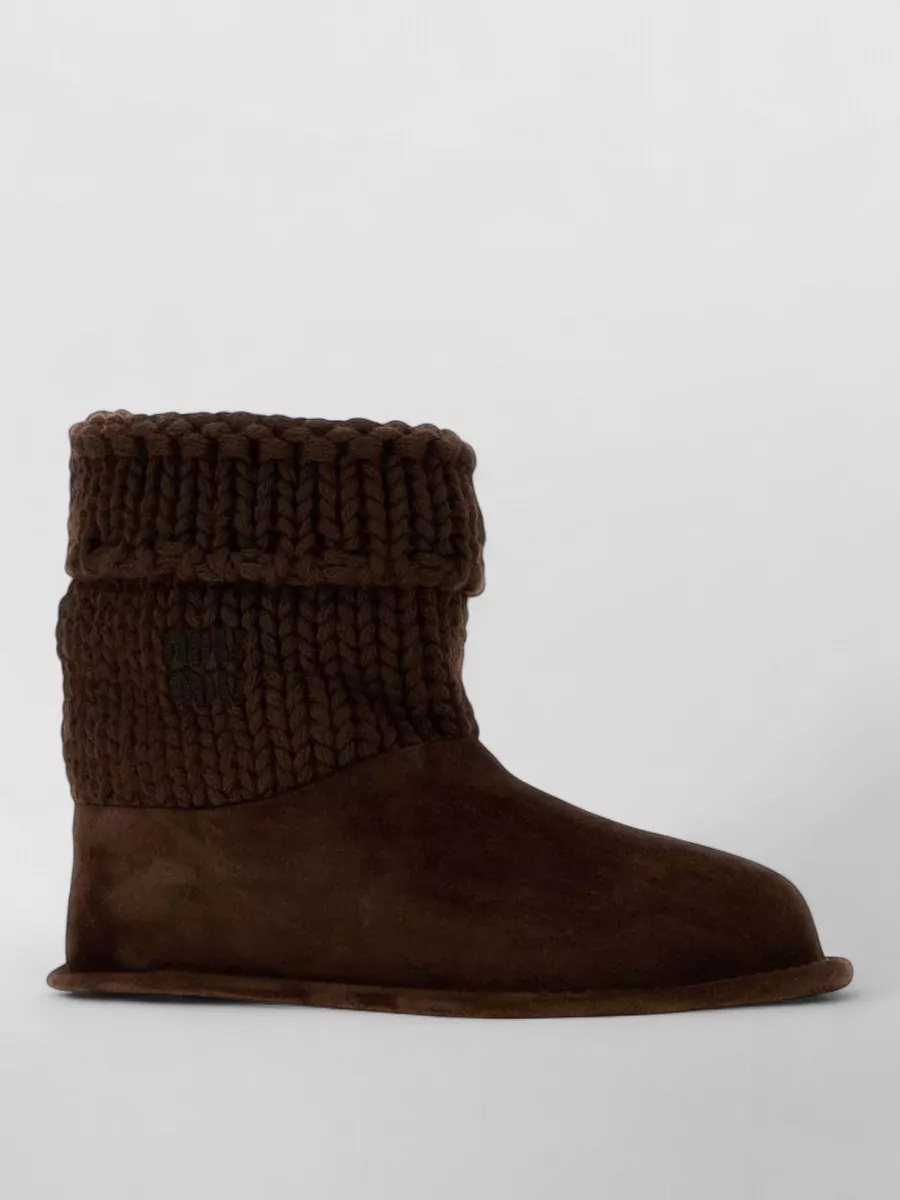 Miu Miu knit ankle boots
