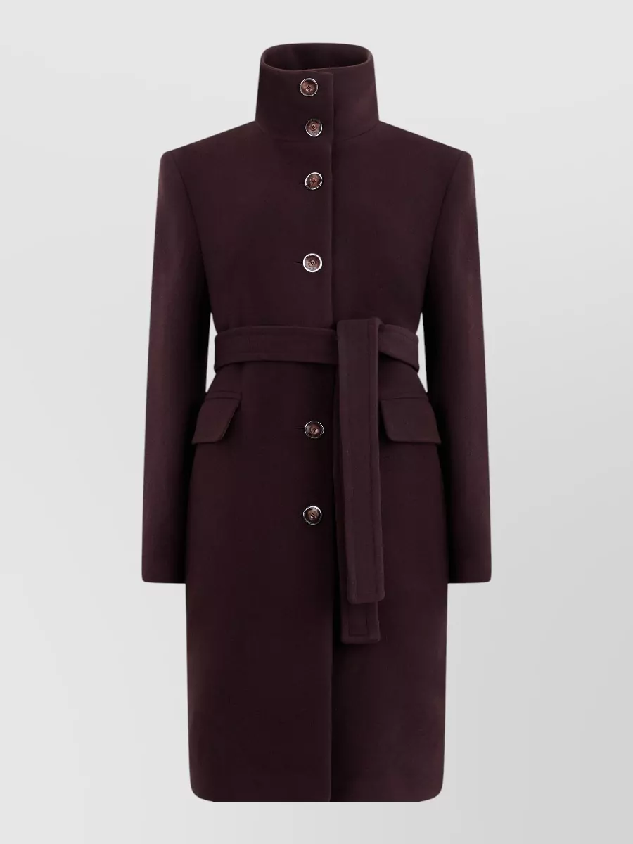 Pinko wool belted coat