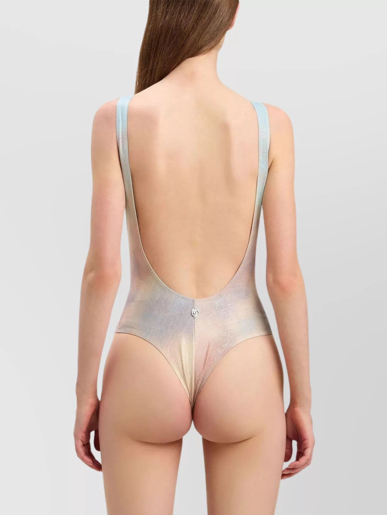 Palm Angels Sunrise Palm Open Back Swimsuit