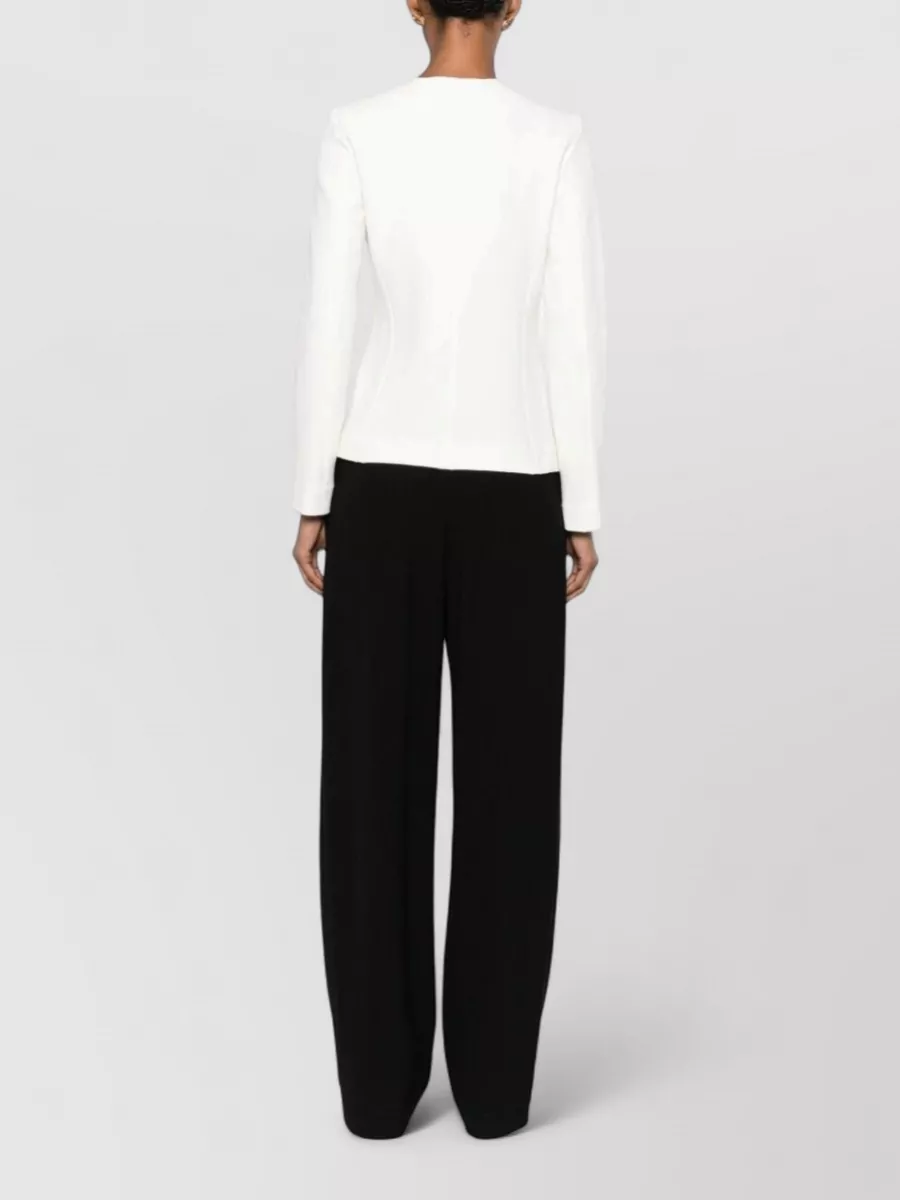 Emporio Armani Cotton Asymmetric Single-Breasted Jacket