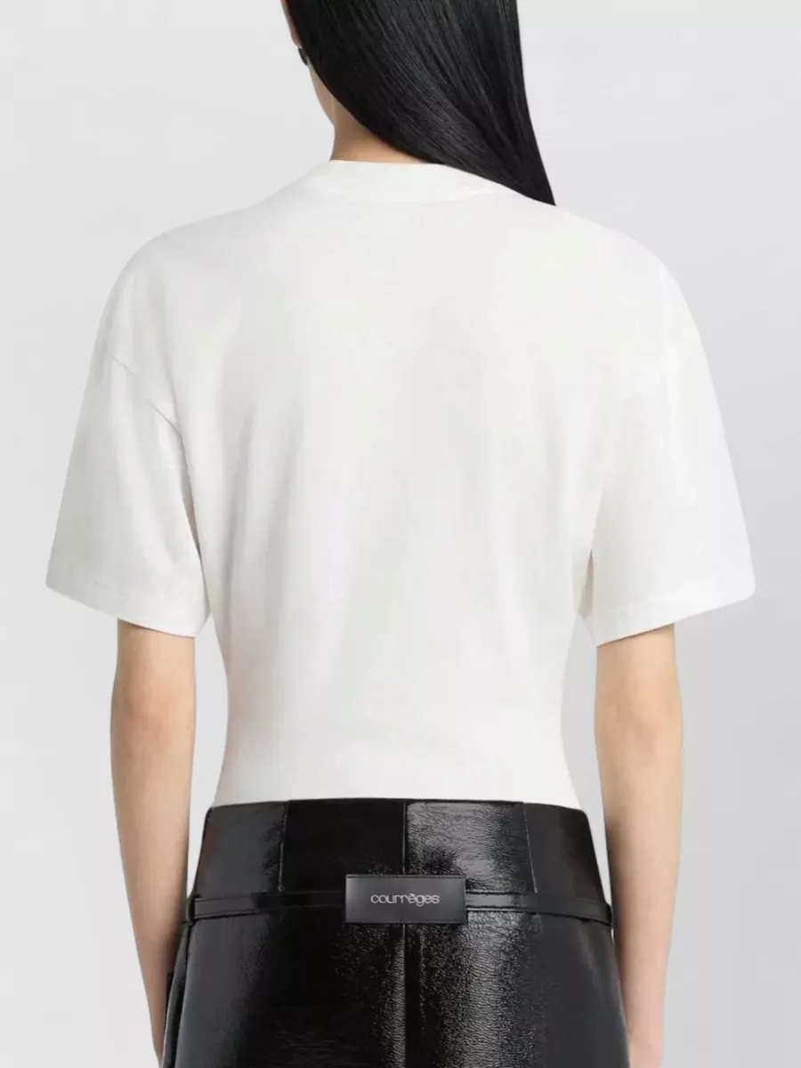 Courrèges Logo Print Short-Sleeve T-Shirt