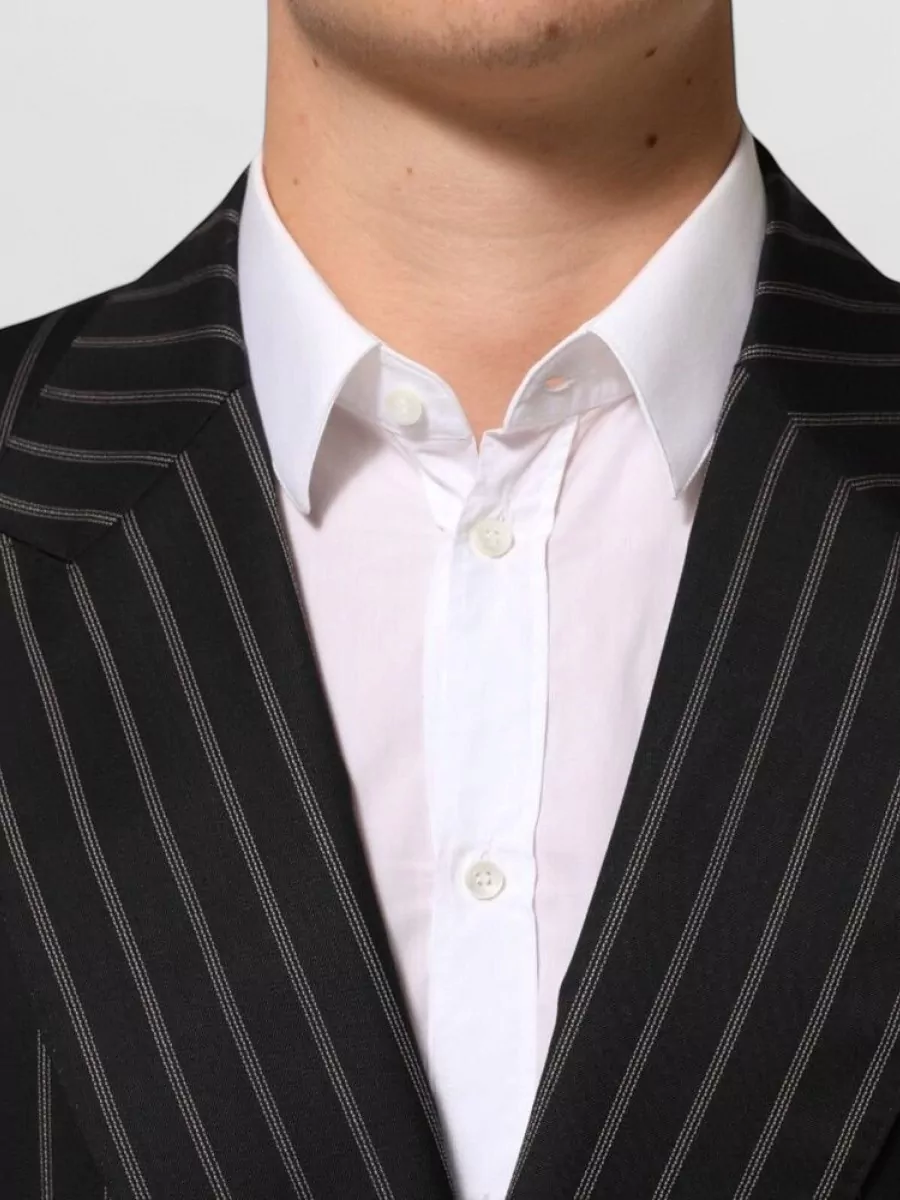 Dolce&Gabbana Striped Slim-Fit Wool Blazer