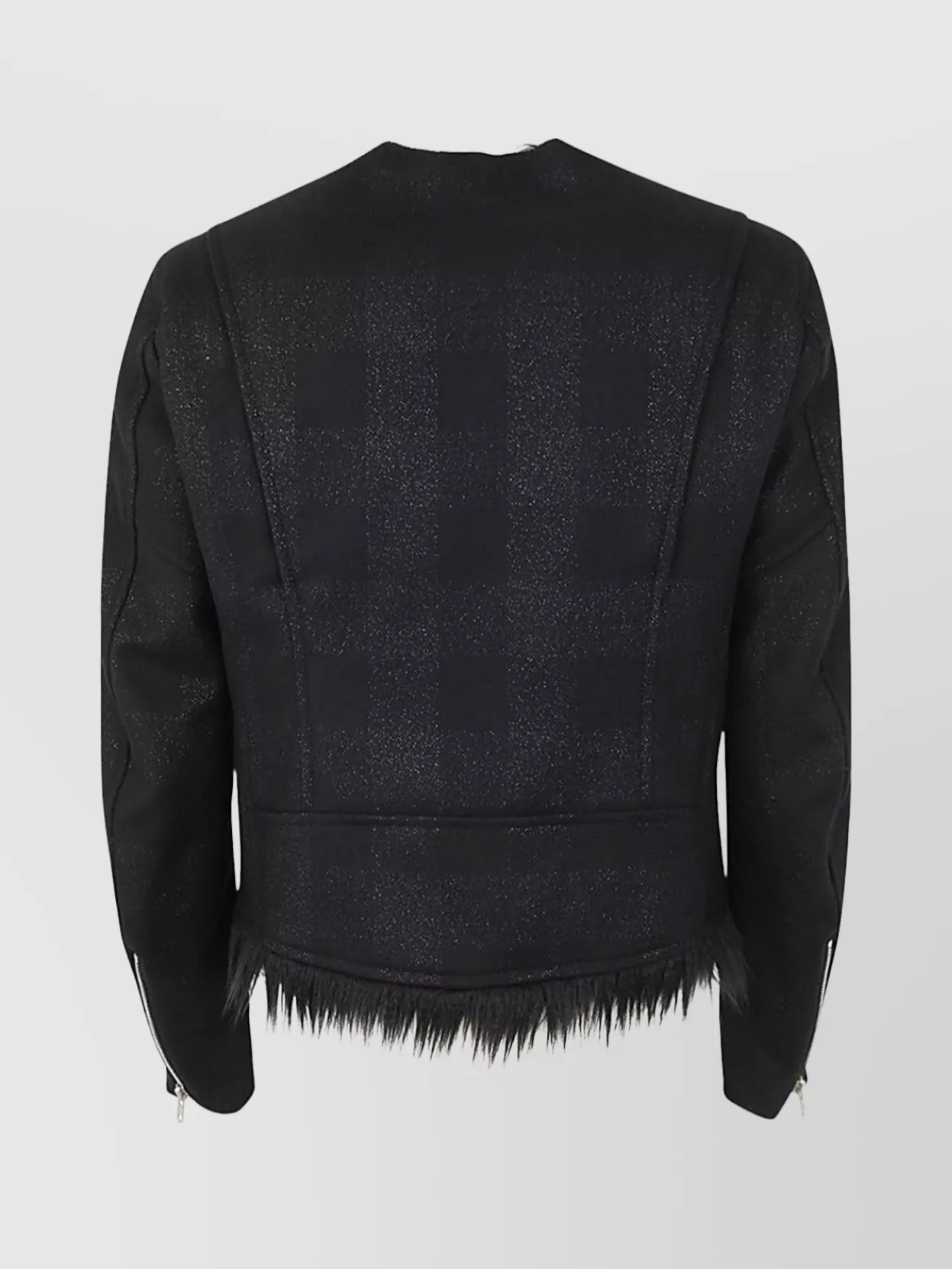 Comme Des Garçons Men's Frayed Hem Shimmering Finish Jacket