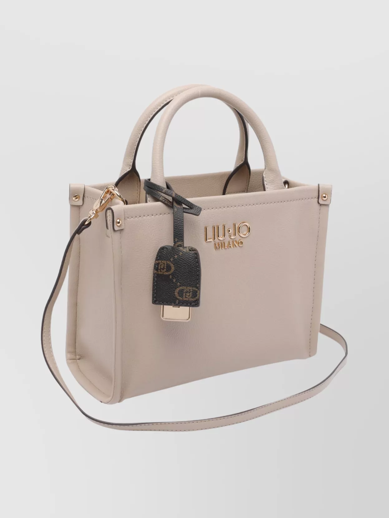 Liu •jo Versatile Handbag Featuring Dual Handles In Neutral