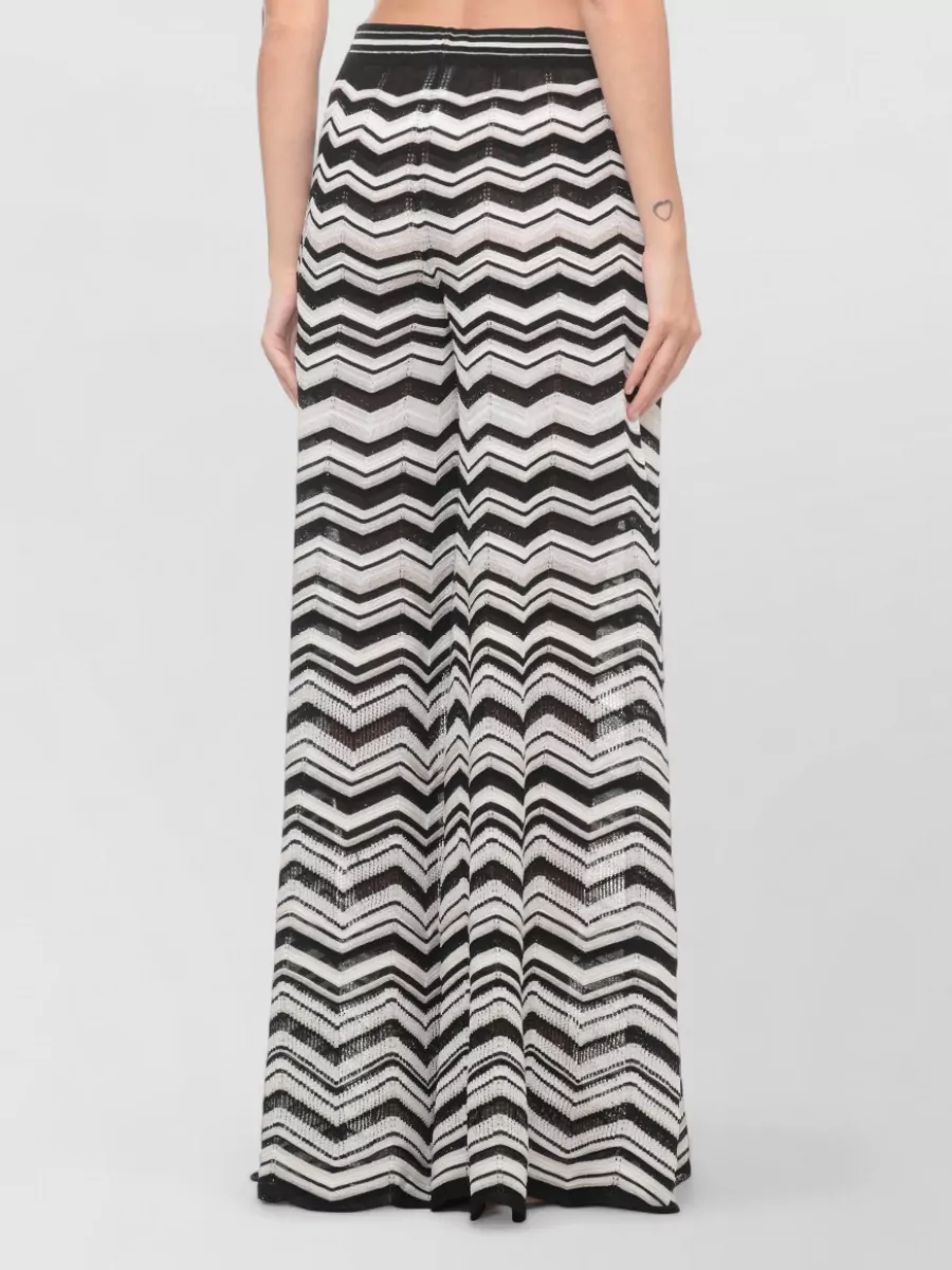 D.exterior Geometric-Pattern Full Skirt