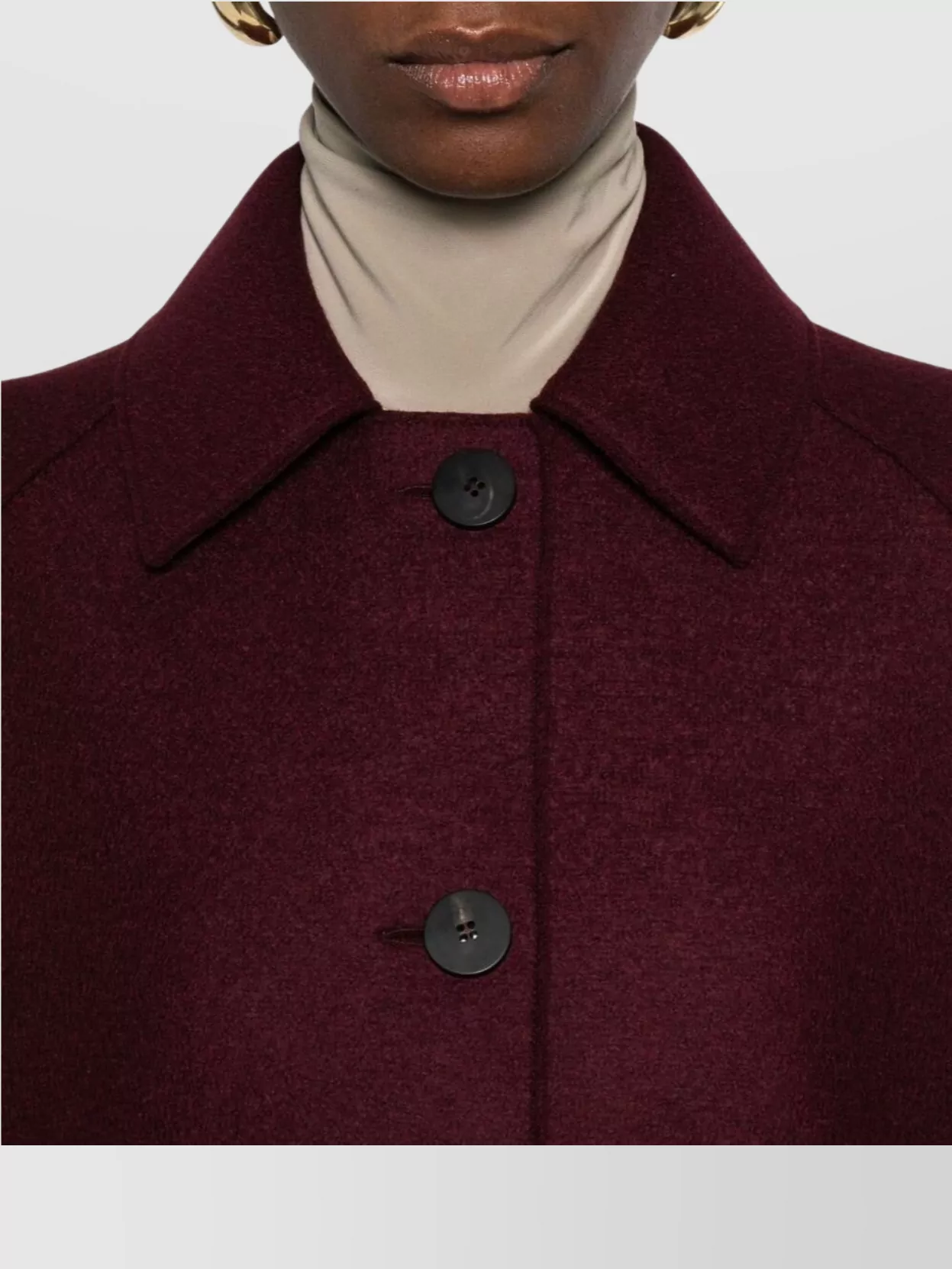 Harris Wharf London Wool Raglan Sleeve Coat With Welt Pockets