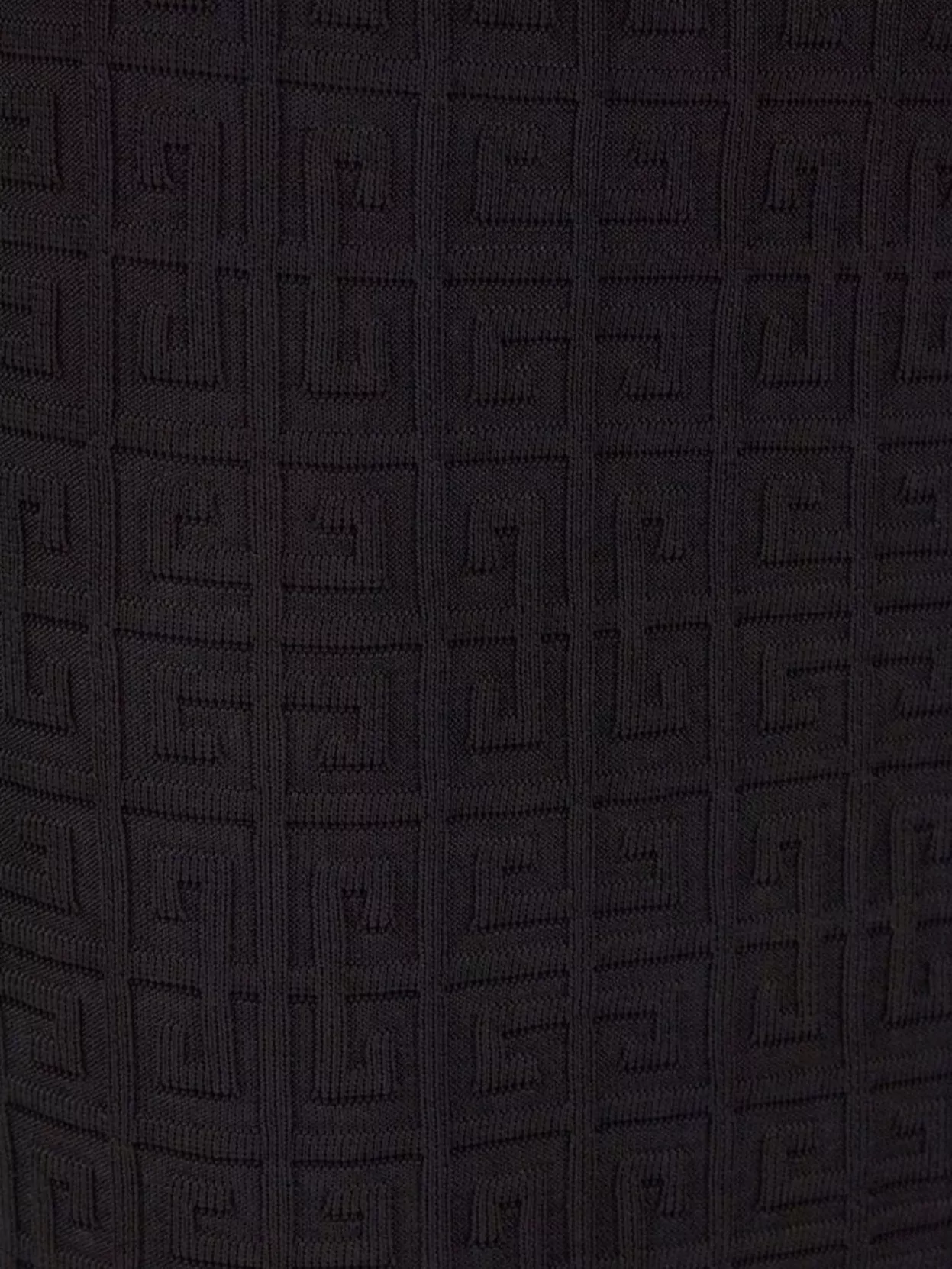 Givenchy High-Waisted Knee-Length Skirt Textured Fabric