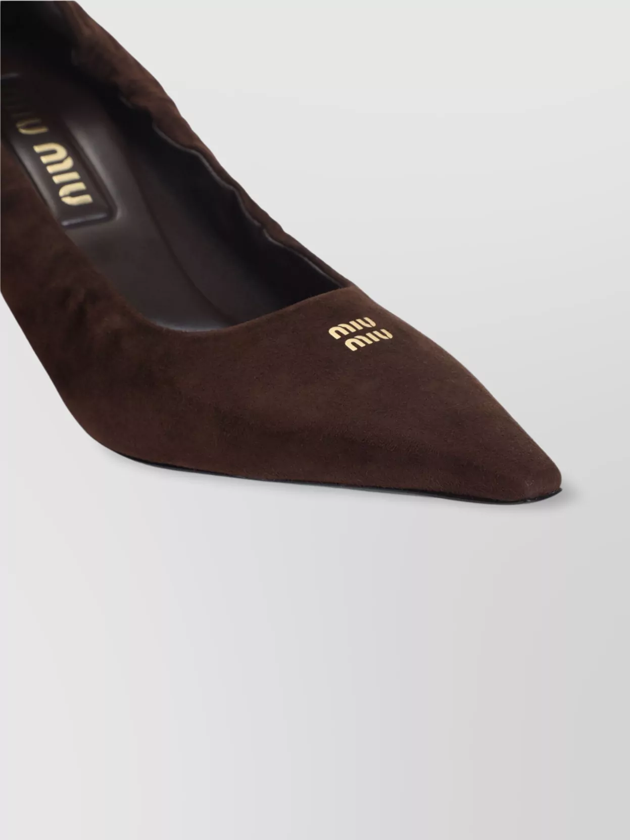 Miu Miu Lamb Leather Pointed Toe Stiletto Pumps