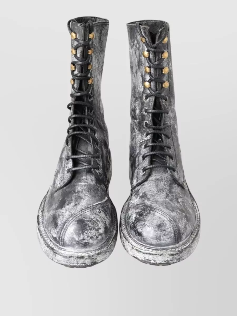 Dolce&Gabbana Leather Mid-Calf Boots
