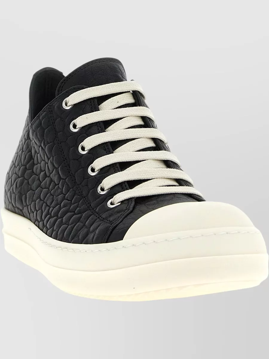 Rick Owens Lamb Leather Low Sneakers