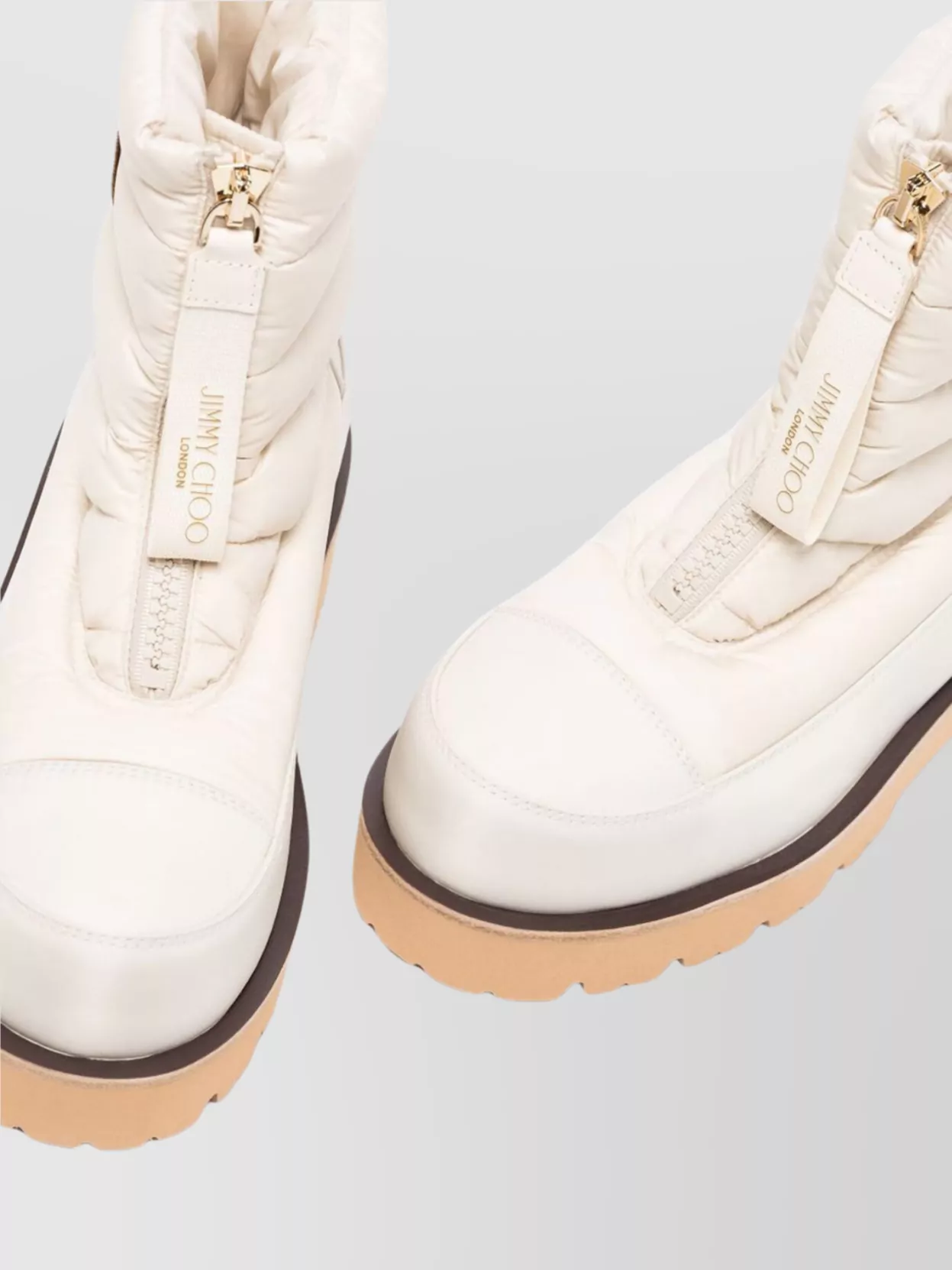 Jimmy Choo Chunky Sole Padded Round Toe Boots