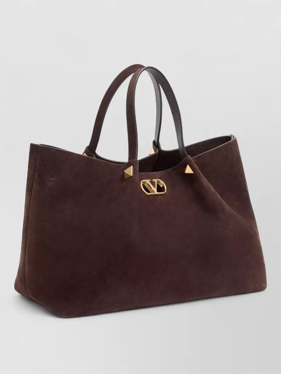 Valentino Garavani Rockstud Spike Suede Tote Bag