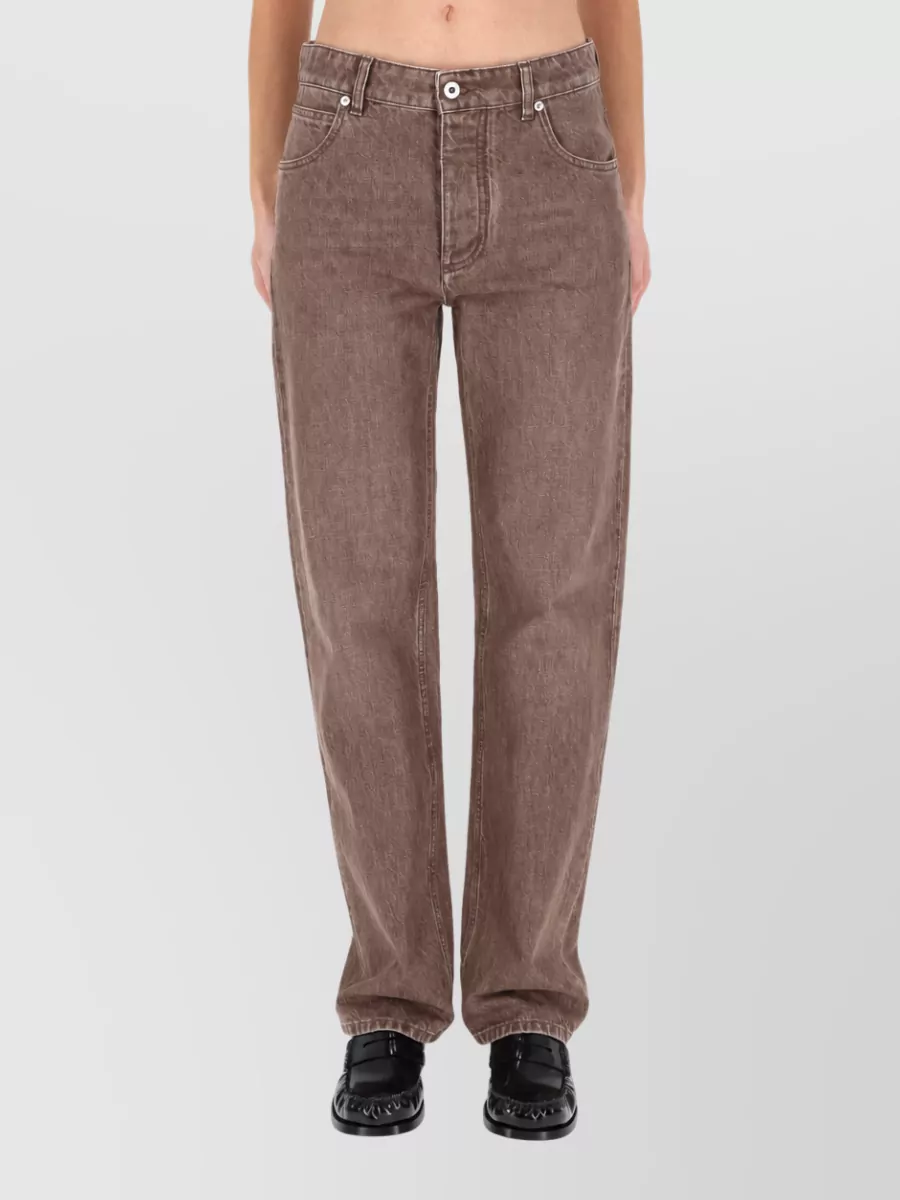 Bottega Veneta High Rise Regular Denim Straight Jeans