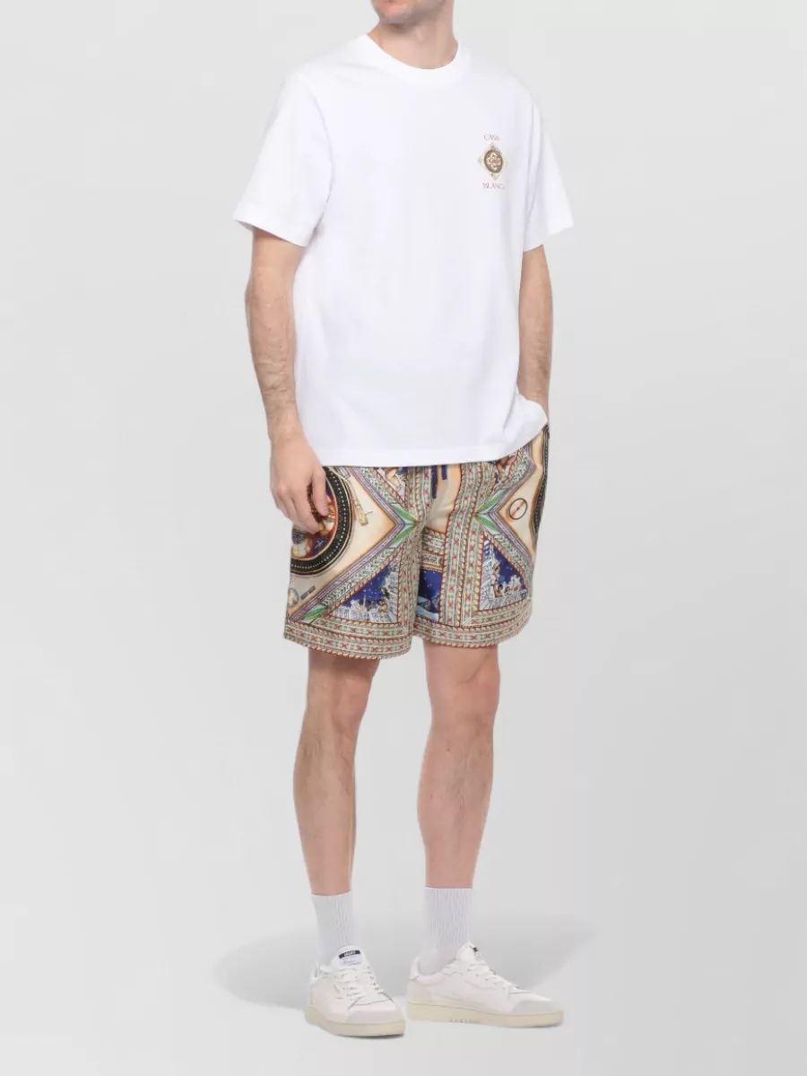 Casablanca Silk Printed Tailored Shorts