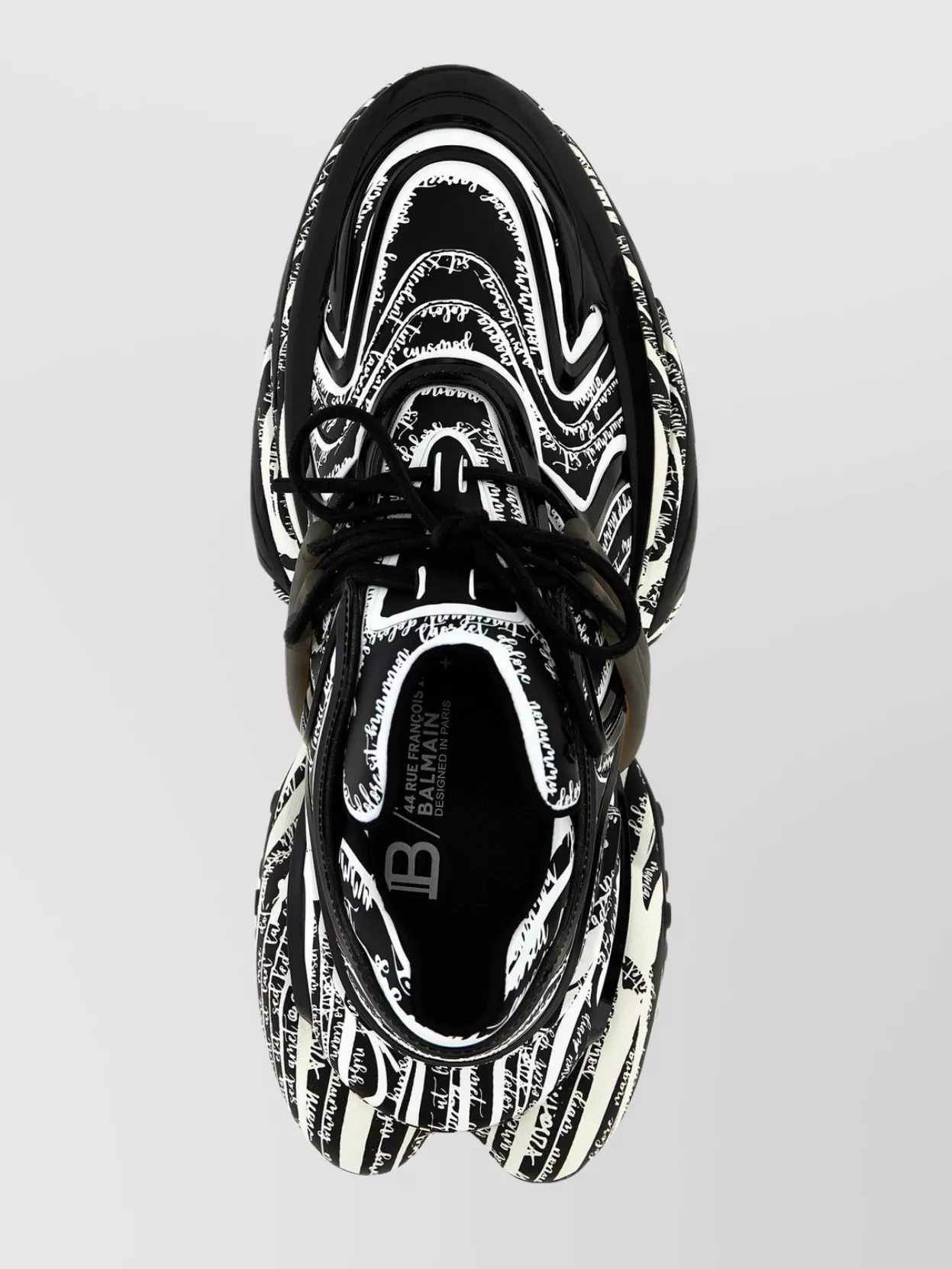 Balmain 'chunky Sole Graphic Pattern Round Toe' Sneakers