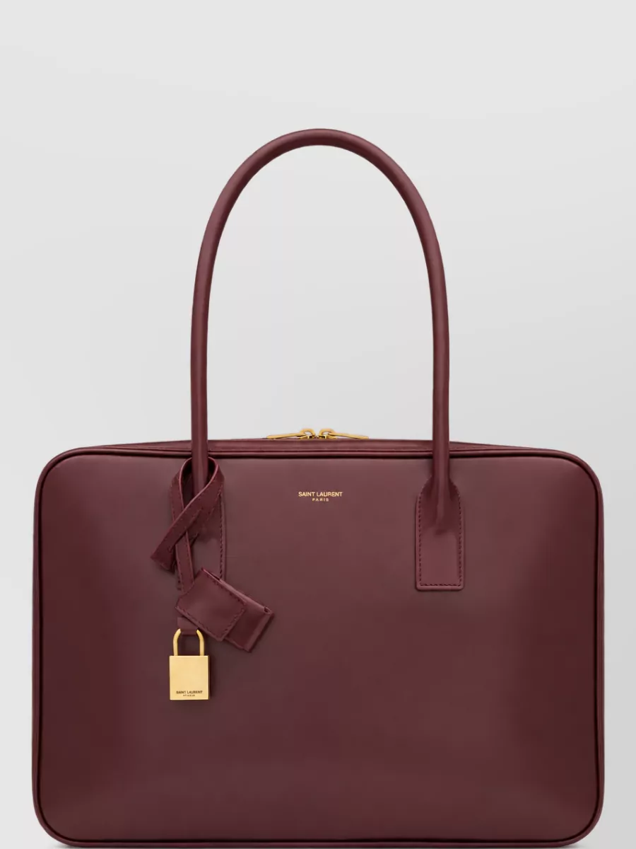 Saint Laurent Sac De Jour Leather Laptop Bag