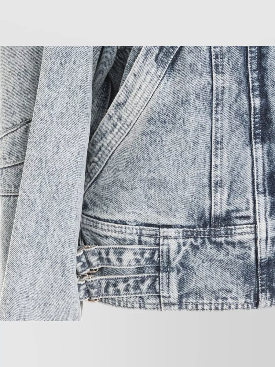 Isabel Marant Etoile Long Sleeve Jacket Front Pockets Adjustable Waist