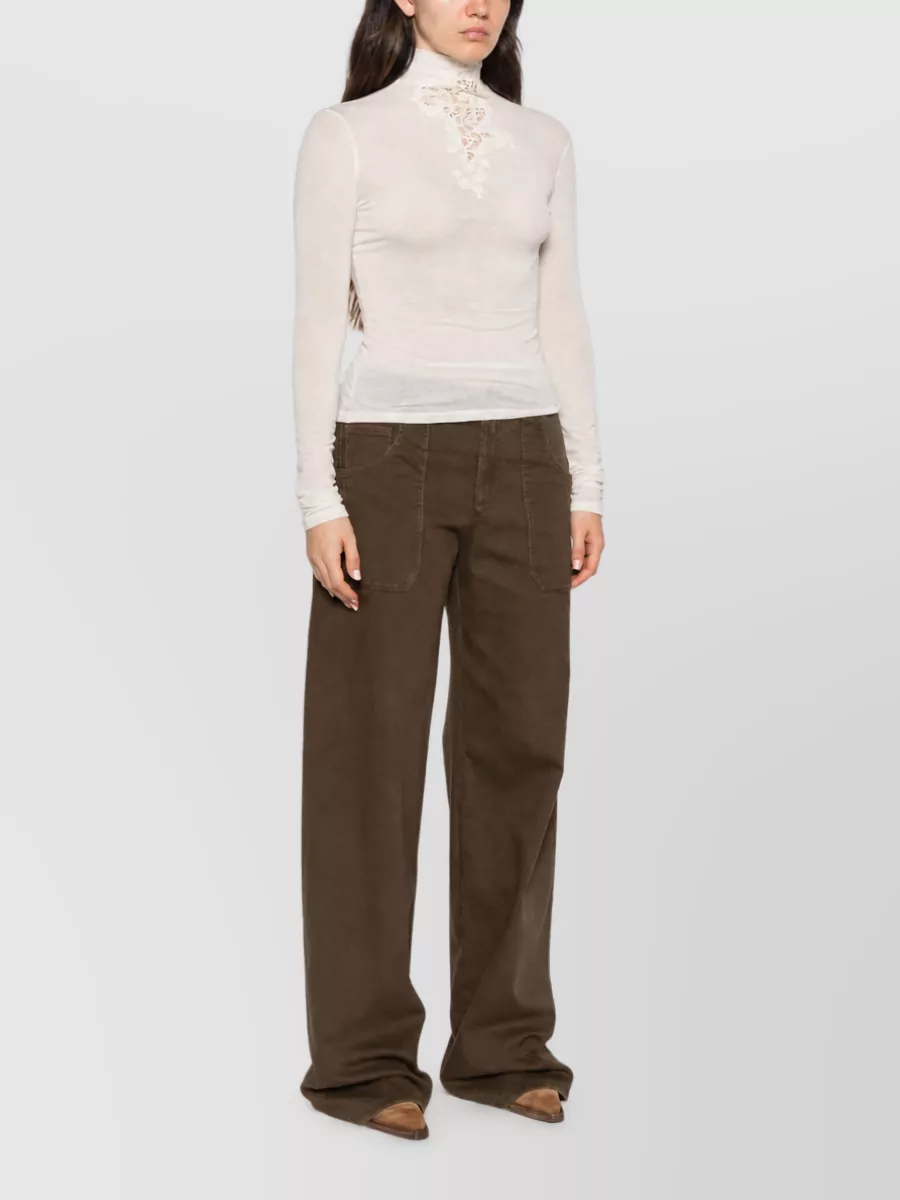 Ermanno Scervino Cashmere High-Neck Slim-Fit Long-Sleeve Top