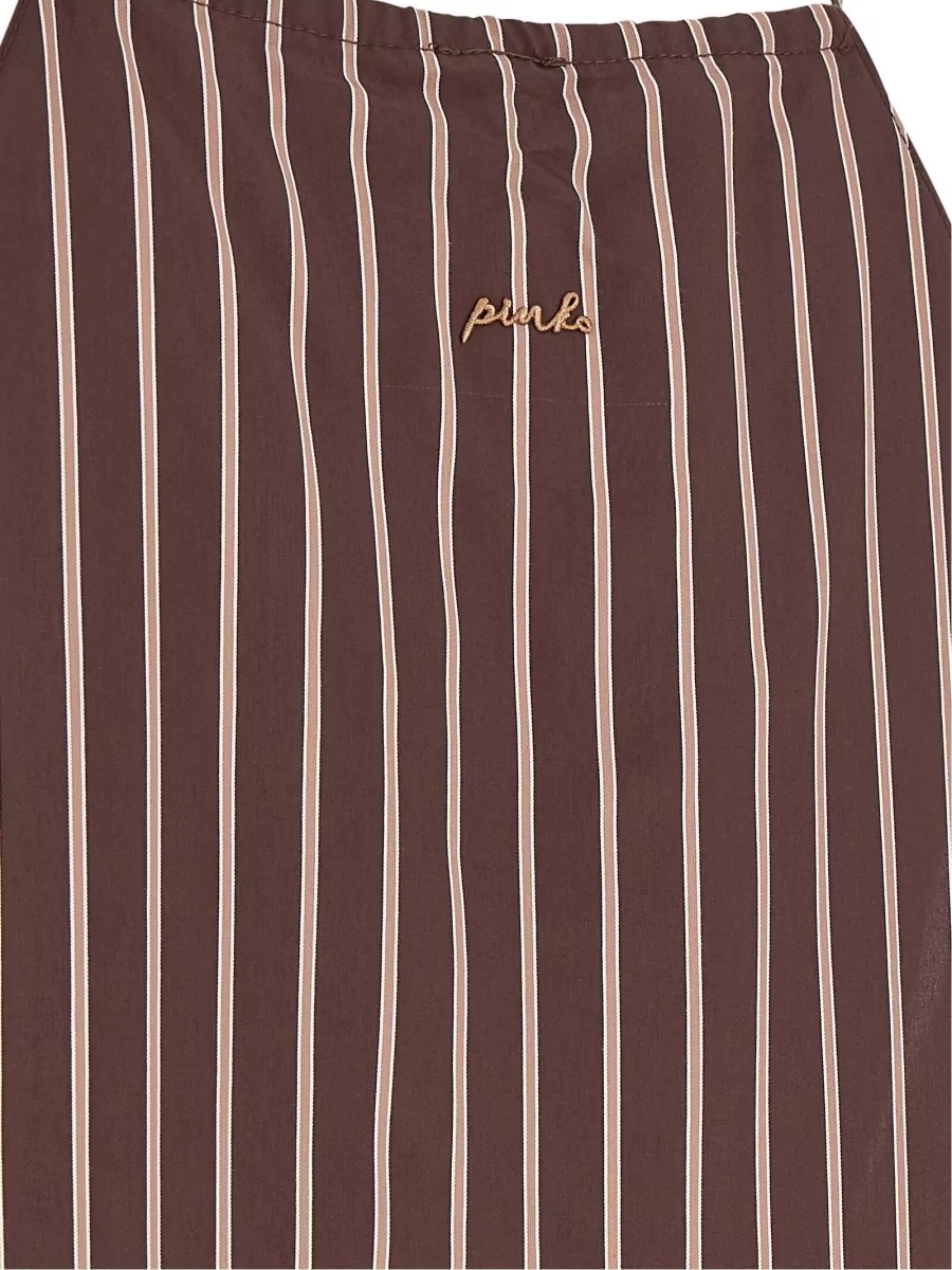Pinko Jennifer Striped Top Tie Detail Design