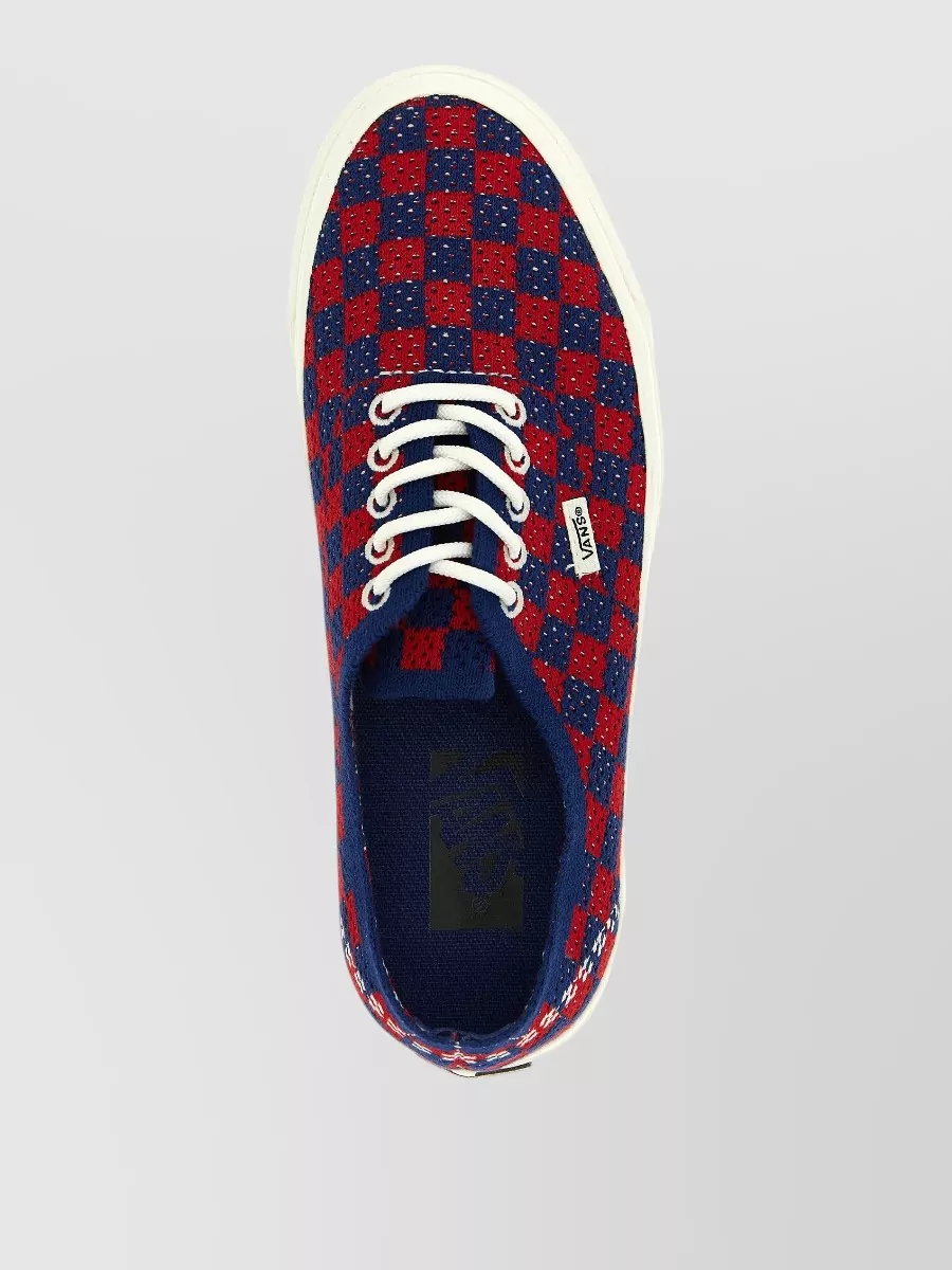 Vans Checkerboard Canvas Lace-Up Sneakers