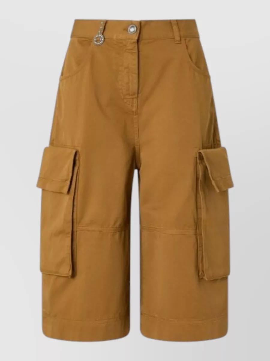 Pinko cotton knee-length shorts