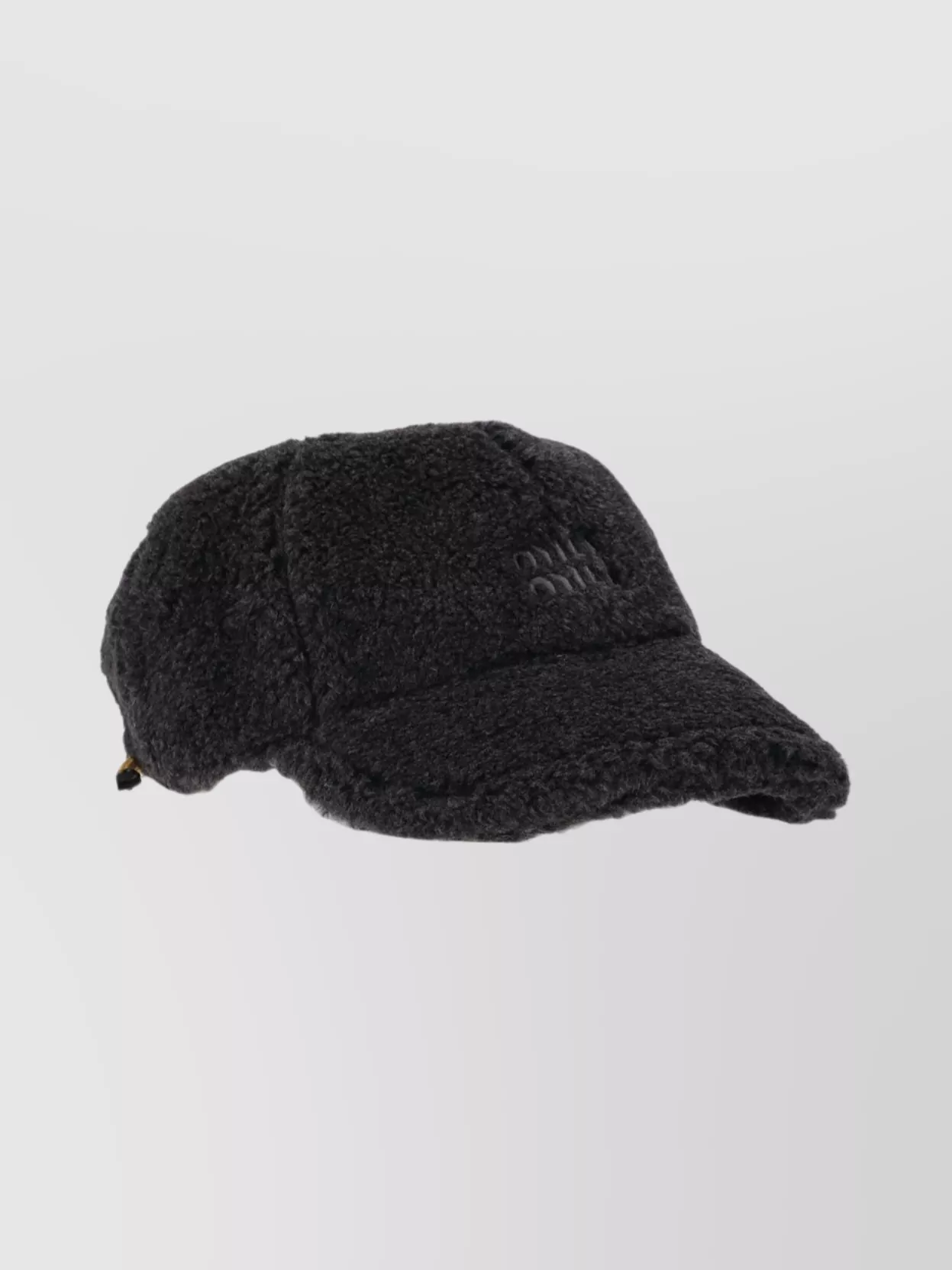 Miu Miu Cozy Fleece Hat Ear Flaps In Black