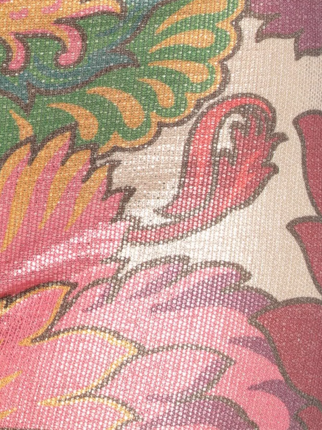 Etro Floral Print High Waist Flared Trousers In Multi