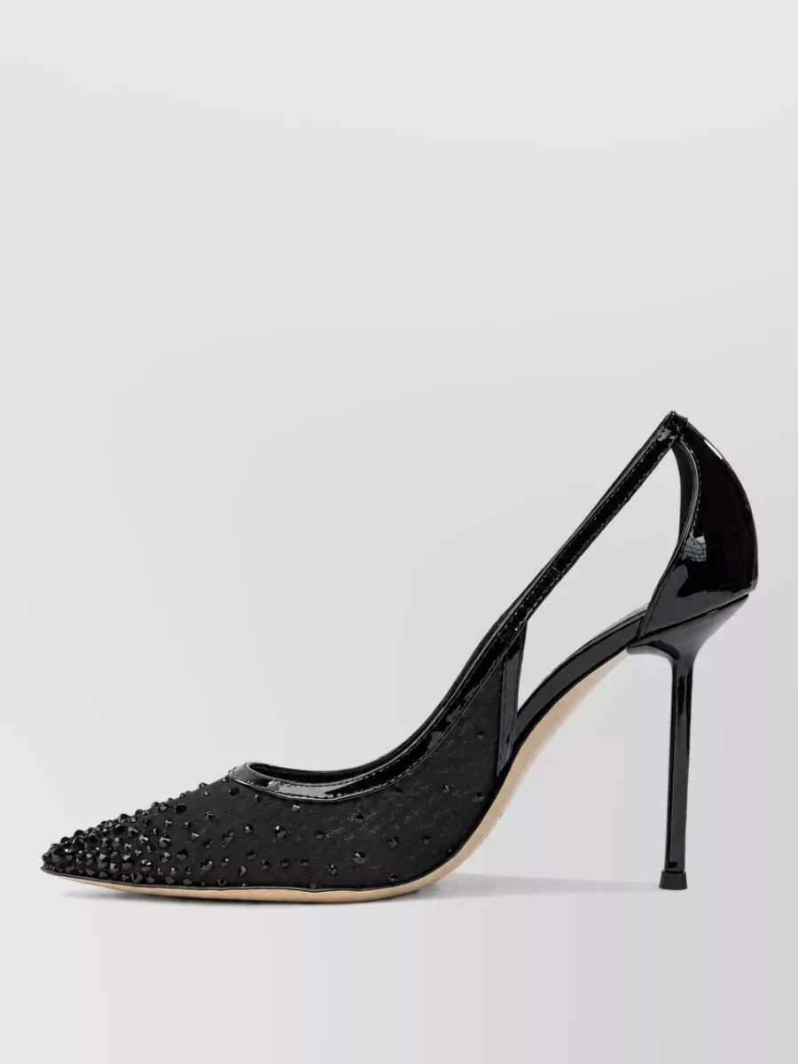 Ninalilou Leather Mesh Pumps