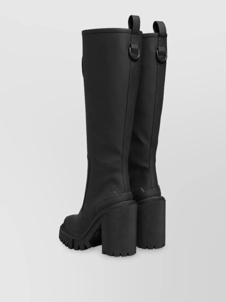 Dolce&Gabbana Rubberised Leather High Boots