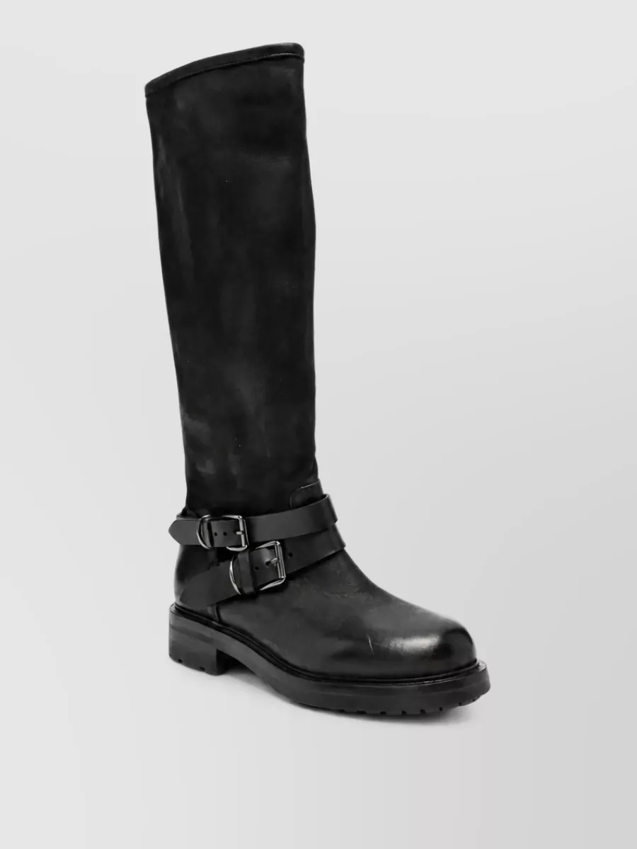 Strategia Leather Boston Boots