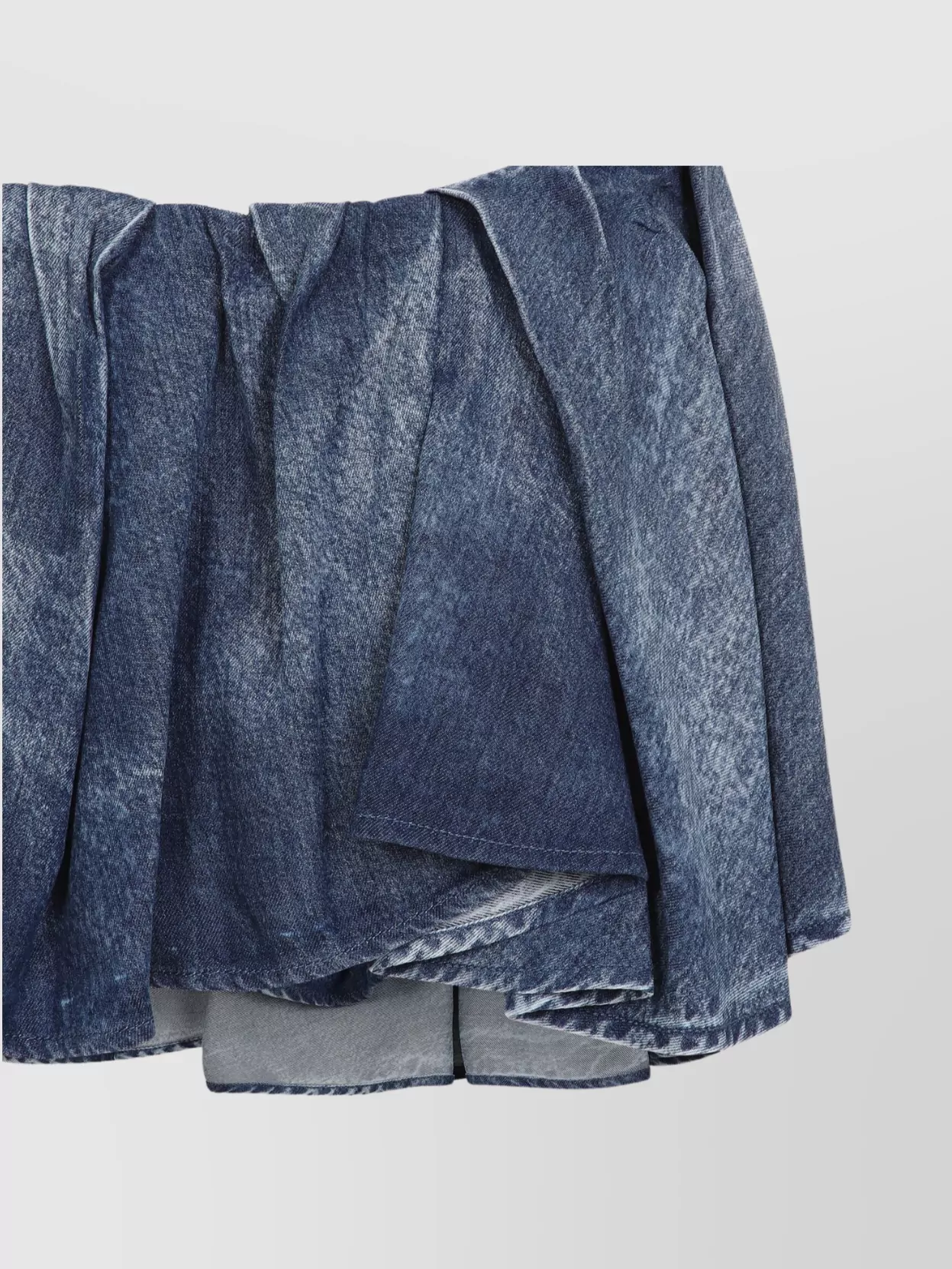 Shop Diesel Asymmetric Draped Mini Pleated Skirt