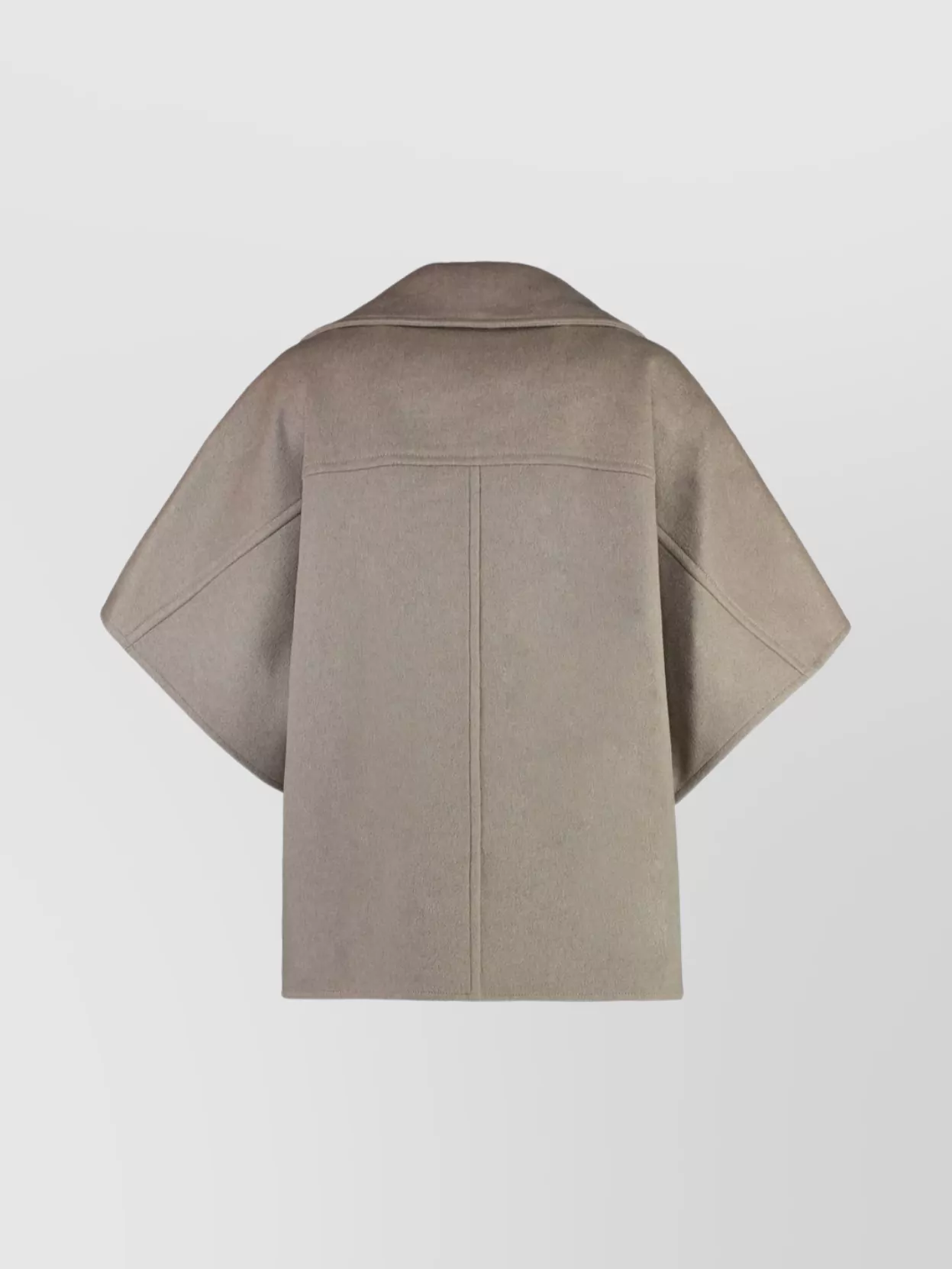 Max Mara Cashmere Cape-Coat With Wide Lapel Collar