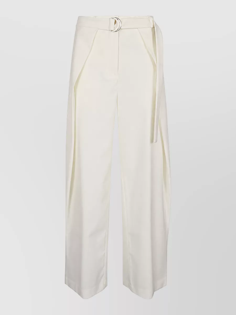 Erika Cavallini wool wide-leg trousers