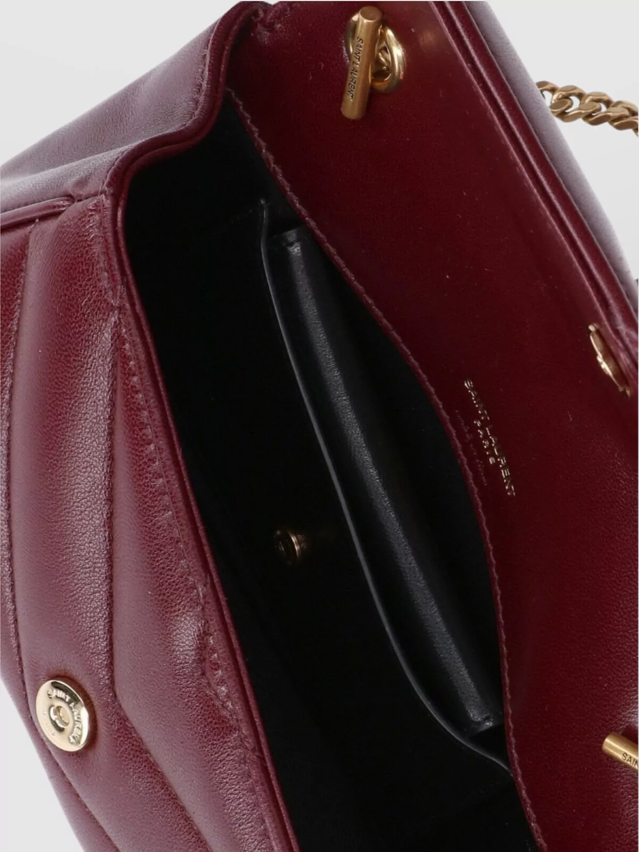 Saint Laurent Loulou Mini Leather Shoulder Bag