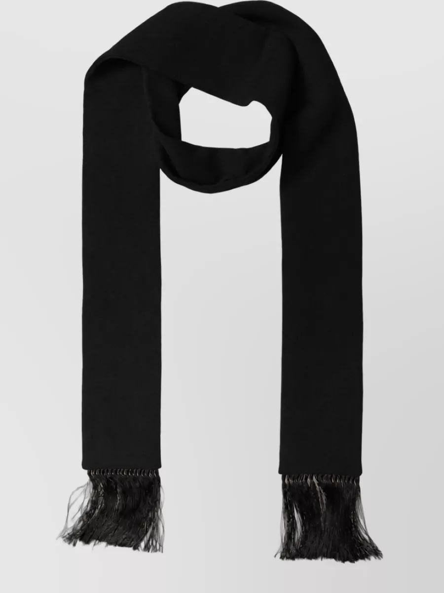 Dolce&Gabbana knitted fringed scarf