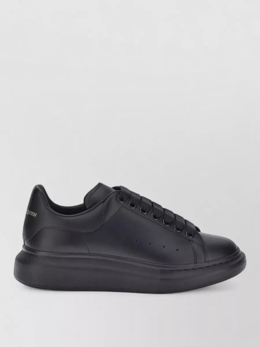 Alexander Mcqueen Leather Platform Sneakers